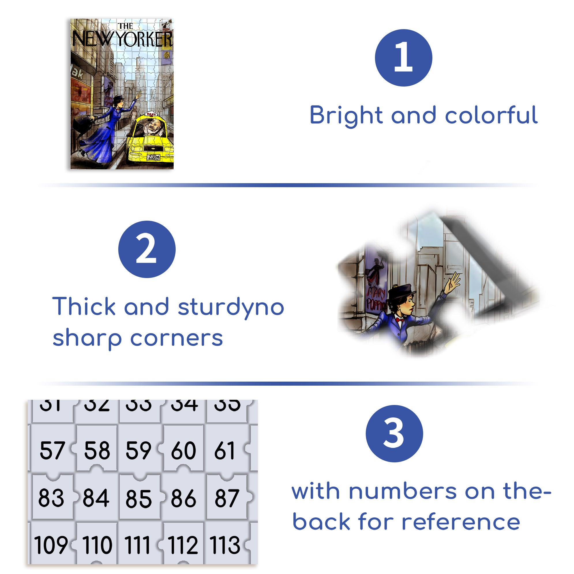 Taxi! 500pcs/1000pcs Jigsaw Puzzle, Scratch-Resistant, Interactive Family Game & Brain-Boosting DIY Decor, Perfect for Halloween, Christmas & New Year Gifts, Family Puzzle Game