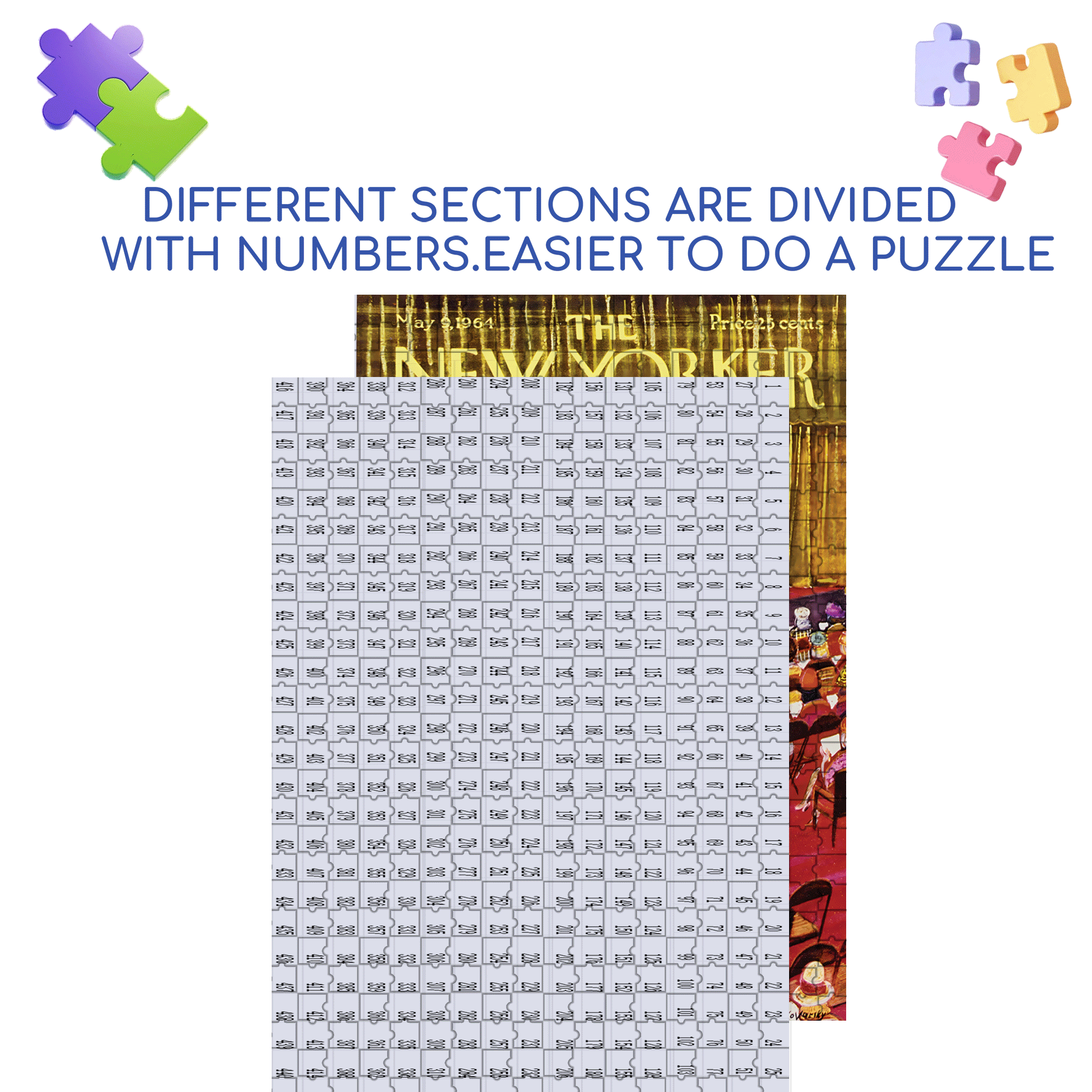 Art Auction 500pcs/1000pcs Jigsaw Puzzle, Scratch-Resistant, Interactive Family Game & Brain-Boosting DIY Decor, Perfect for Halloween, Christmas & New Year Gifts, Family Puzzle Game