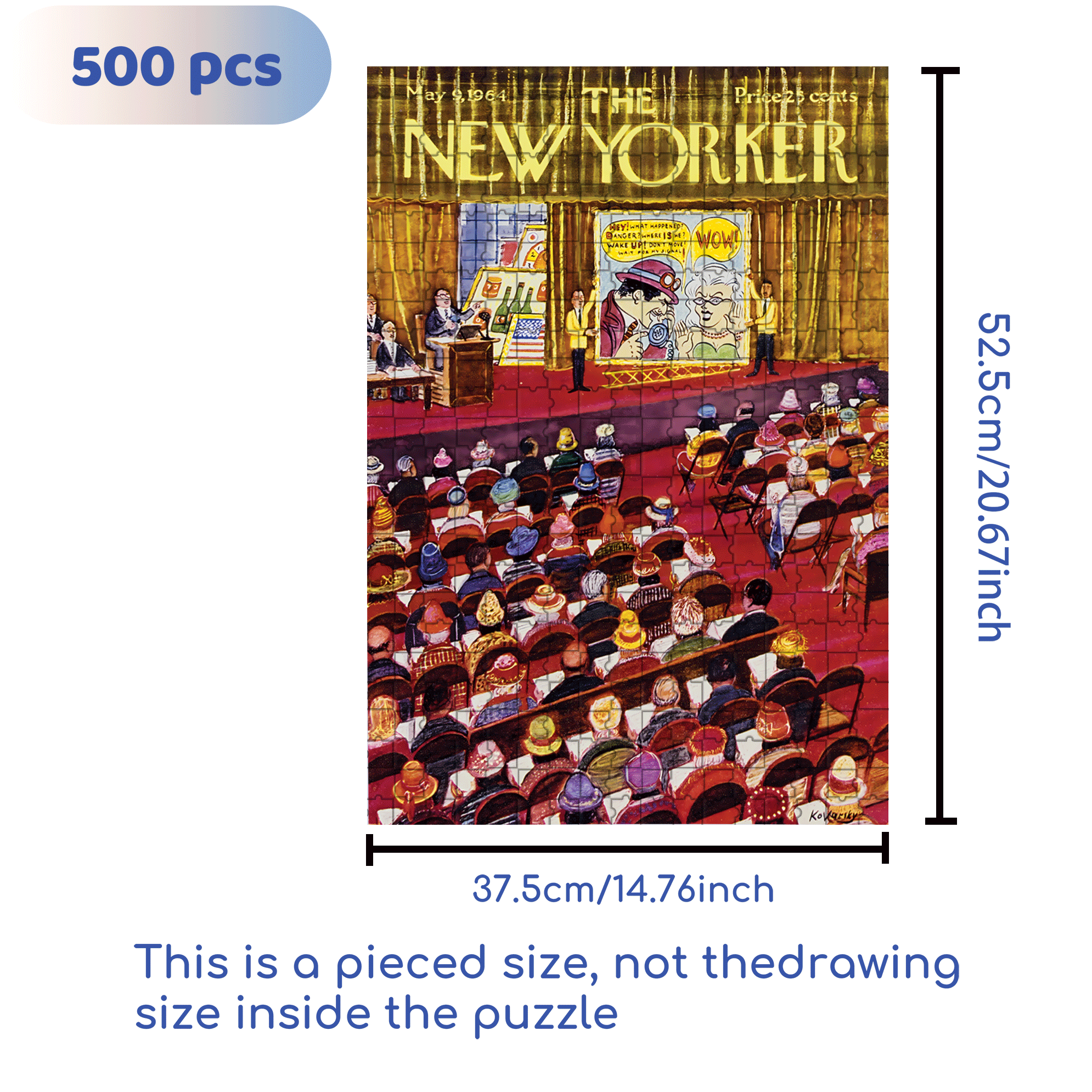 Art Auction 500pcs/1000pcs Jigsaw Puzzle, Scratch-Resistant, Interactive Family Game & Brain-Boosting DIY Decor, Perfect for Halloween, Christmas & New Year Gifts, Family Puzzle Game