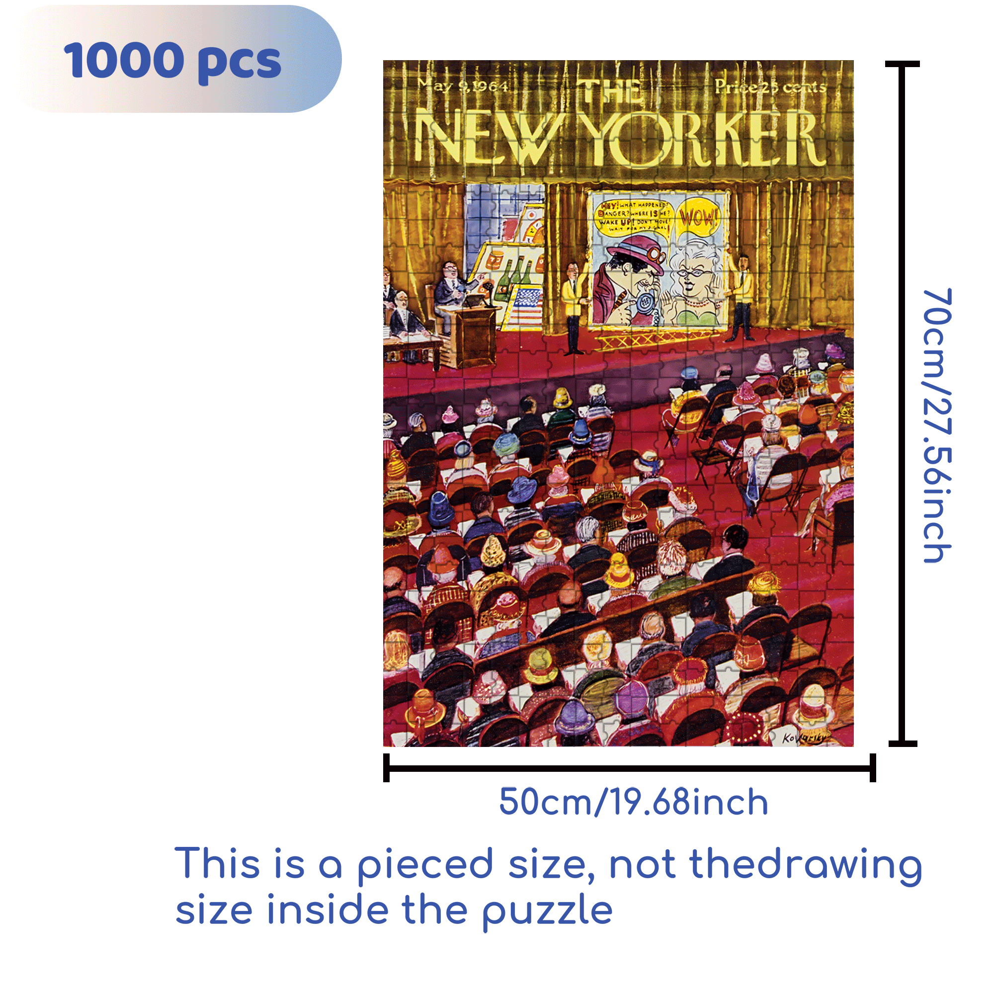 Art Auction 500pcs/1000pcs Jigsaw Puzzle, Scratch-Resistant, Interactive Family Game & Brain-Boosting DIY Decor, Perfect for Halloween, Christmas & New Year Gifts, Family Puzzle Game