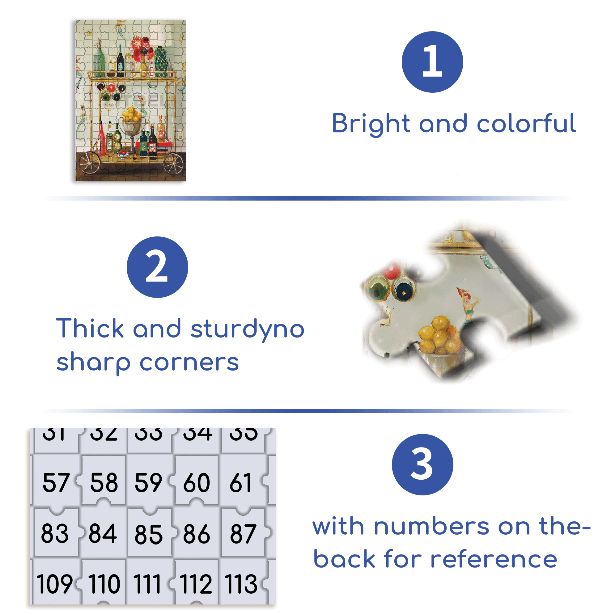 Barmaids 500pcs/1000pcs Jigsaw Puzzle, Scratch-Resistant, Interactive Family Game & Brain-Boosting DIY Decor, Perfect for Halloween, Christmas & New Year Gifts, Family Puzzle Game