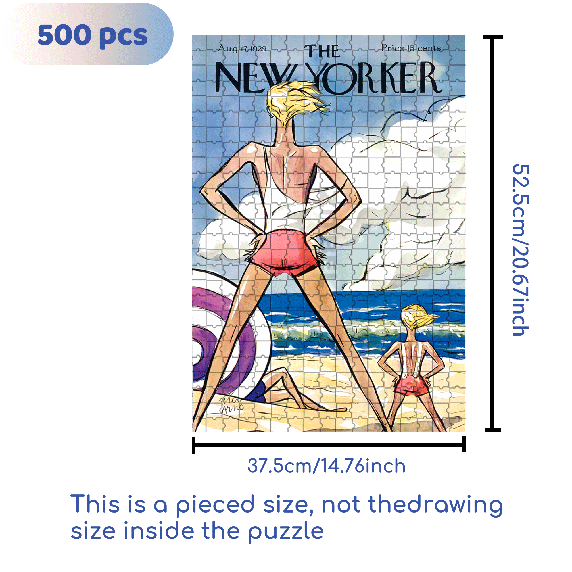 Bay Watchers 500pcs/1000pcs Jigsaw Puzzle, Scratch-Resistant, Interactive Family Game & Brain-Boosting DIY Decor, Perfect for Halloween, Christmas & New Year Gifts, Family Puzzle Game