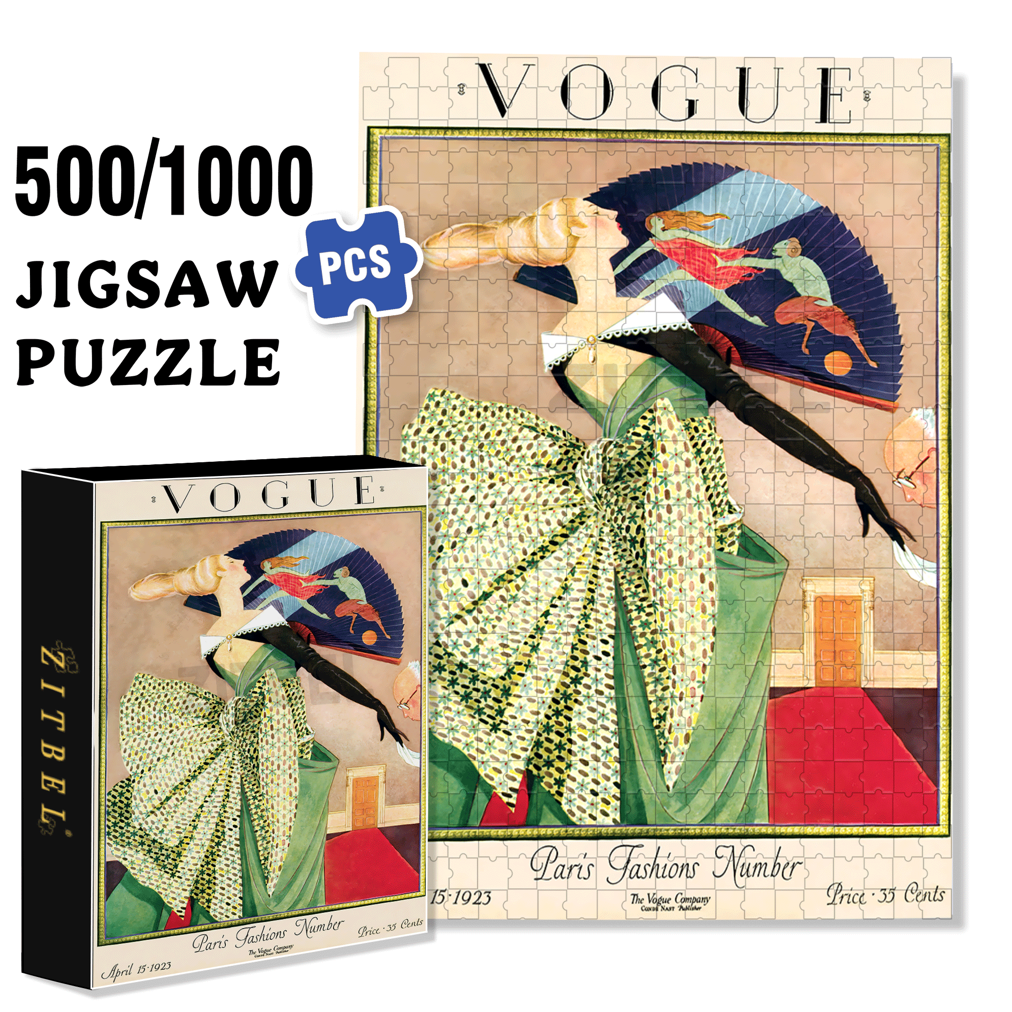 Beaus and Bows 500pcs/1000pcs Jigsaw Puzzle, Scratch-Resistant, Interactive Family Game & Brain-Boosting DIY Decor, Perfect for Halloween, Christmas & New Year Gifts, Family Puzzle Game