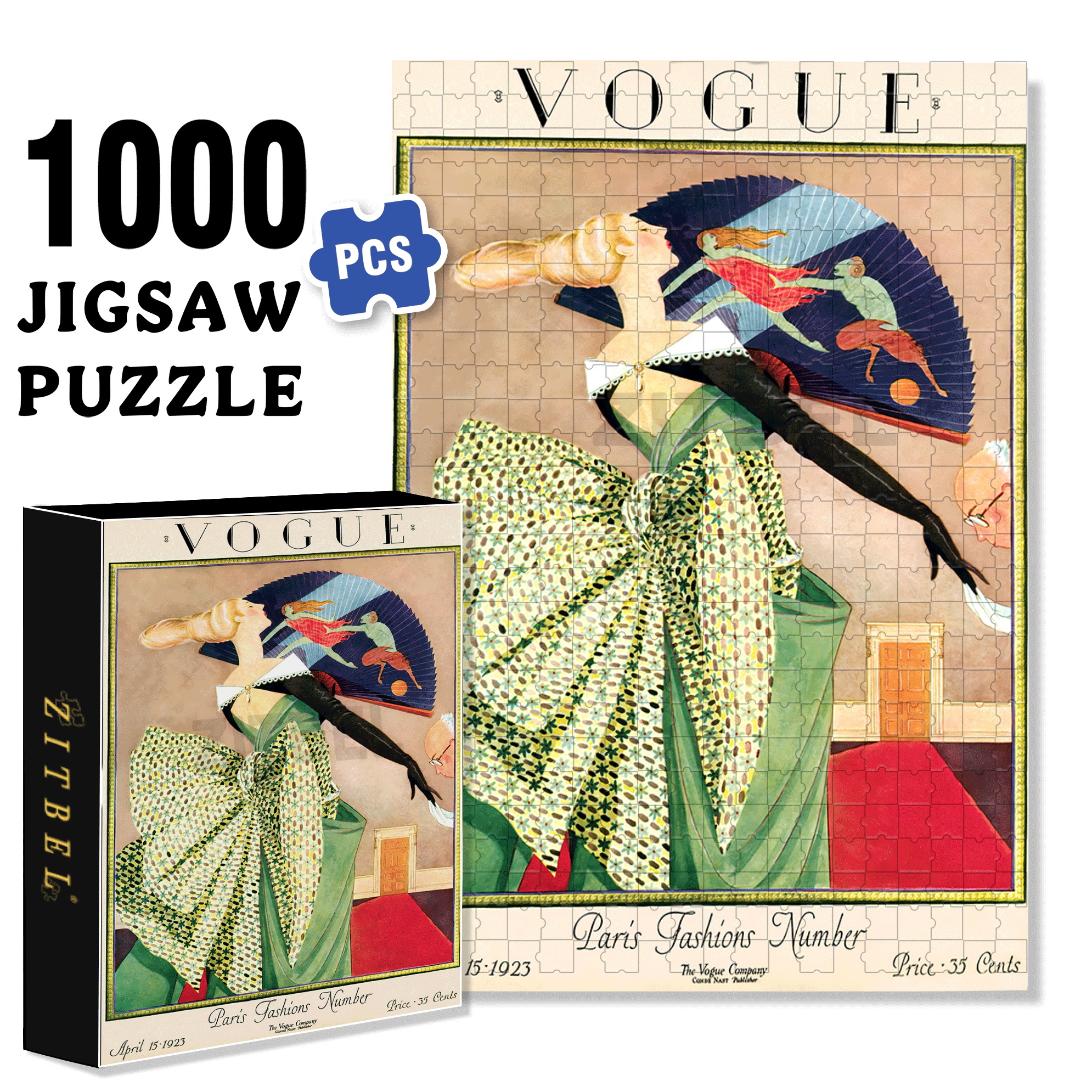 Beaus and Bows 500pcs/1000pcs Jigsaw Puzzle, Scratch-Resistant, Interactive Family Game & Brain-Boosting DIY Decor, Perfect for Halloween, Christmas & New Year Gifts, Family Puzzle Game