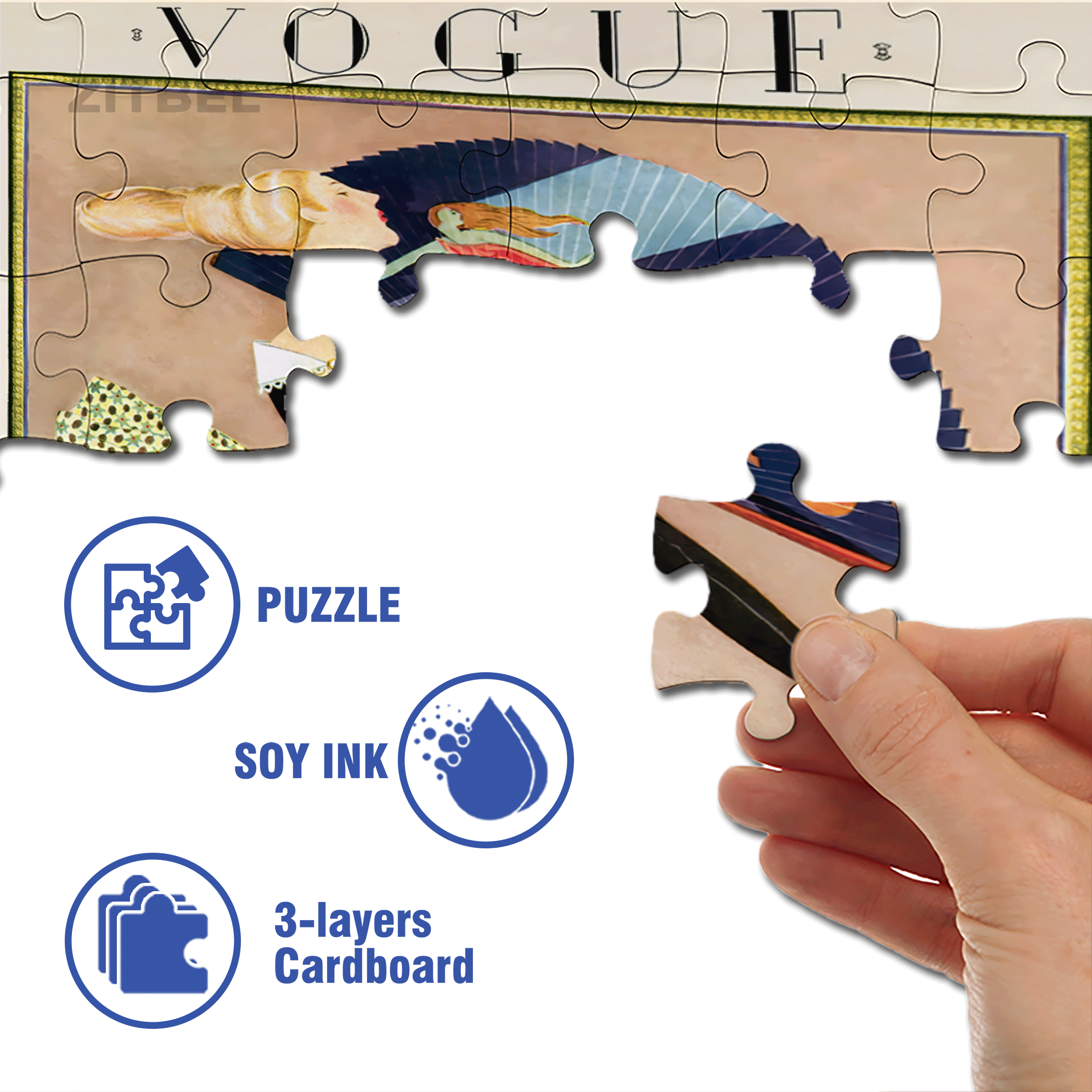 Beaus and Bows 500pcs/1000pcs Jigsaw Puzzle, Scratch-Resistant, Interactive Family Game & Brain-Boosting DIY Decor, Perfect for Halloween, Christmas & New Year Gifts, Family Puzzle Game