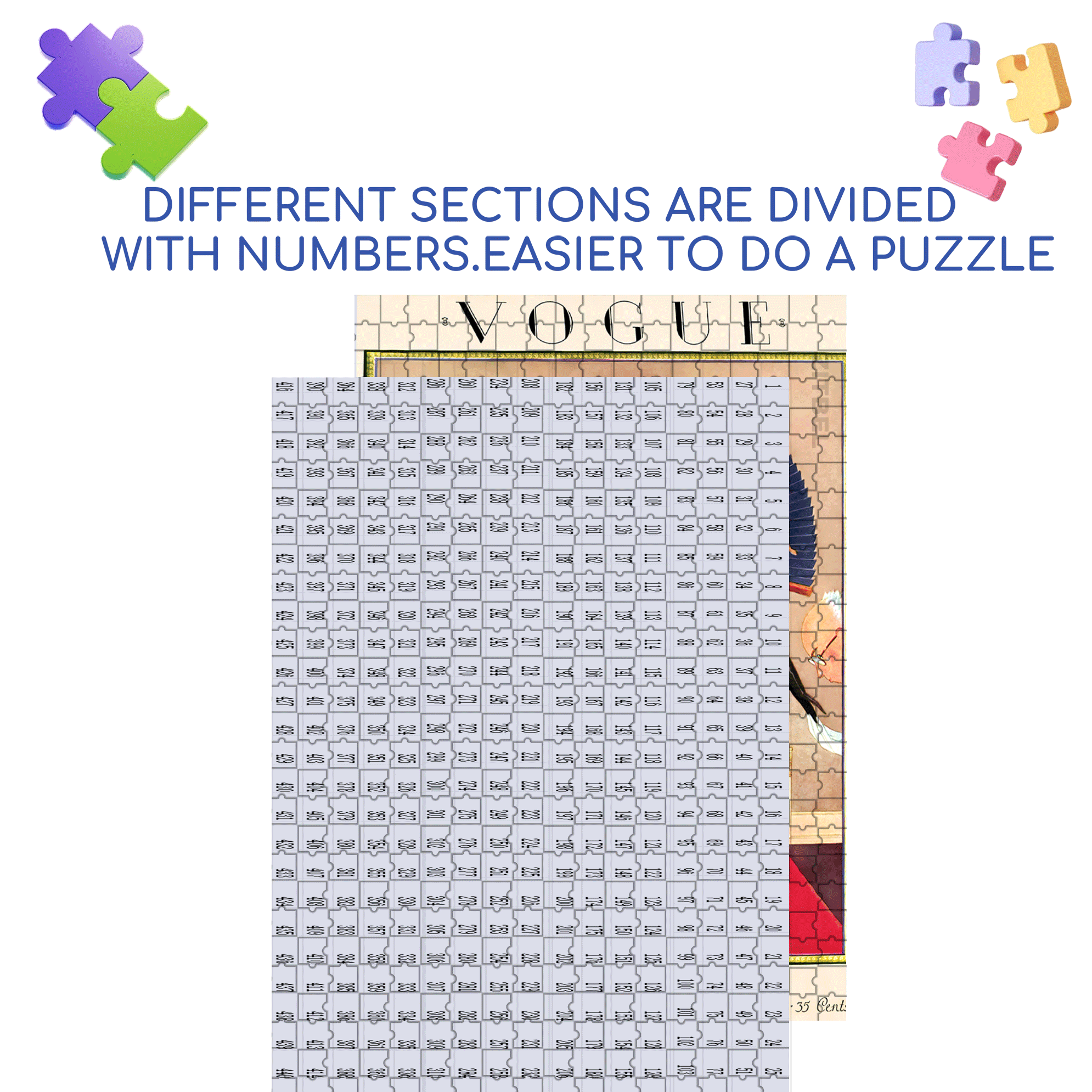 Beaus and Bows 500pcs/1000pcs Jigsaw Puzzle, Scratch-Resistant, Interactive Family Game & Brain-Boosting DIY Decor, Perfect for Halloween, Christmas & New Year Gifts, Family Puzzle Game