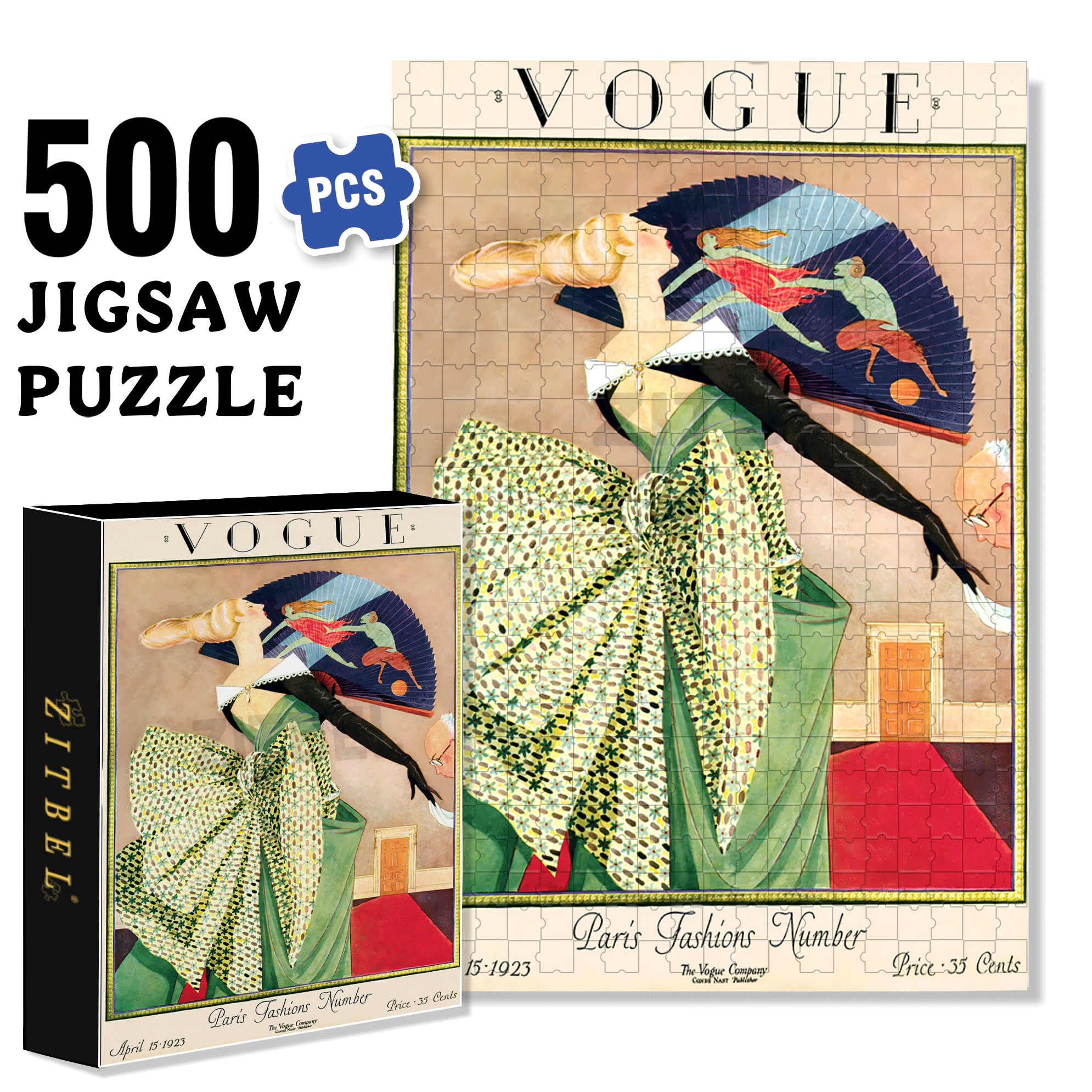 Beaus and Bows 500pcs/1000pcs Jigsaw Puzzle, Scratch-Resistant, Interactive Family Game & Brain-Boosting DIY Decor, Perfect for Halloween, Christmas & New Year Gifts, Family Puzzle Game