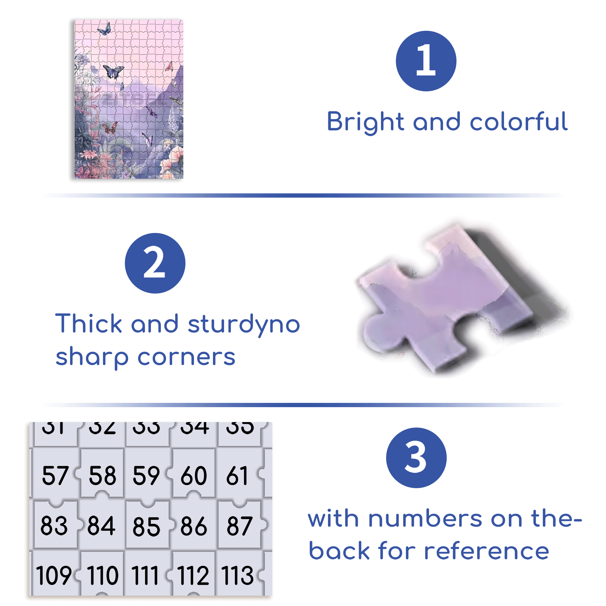 Butterfly Valley 500pcs/1000pcs Jigsaw Puzzle, Scratch-Resistant, Interactive Family Game & Brain-Boosting DIY Decor, Perfect for Halloween, Christmas & New Year Gifts, Family Puzzle Game