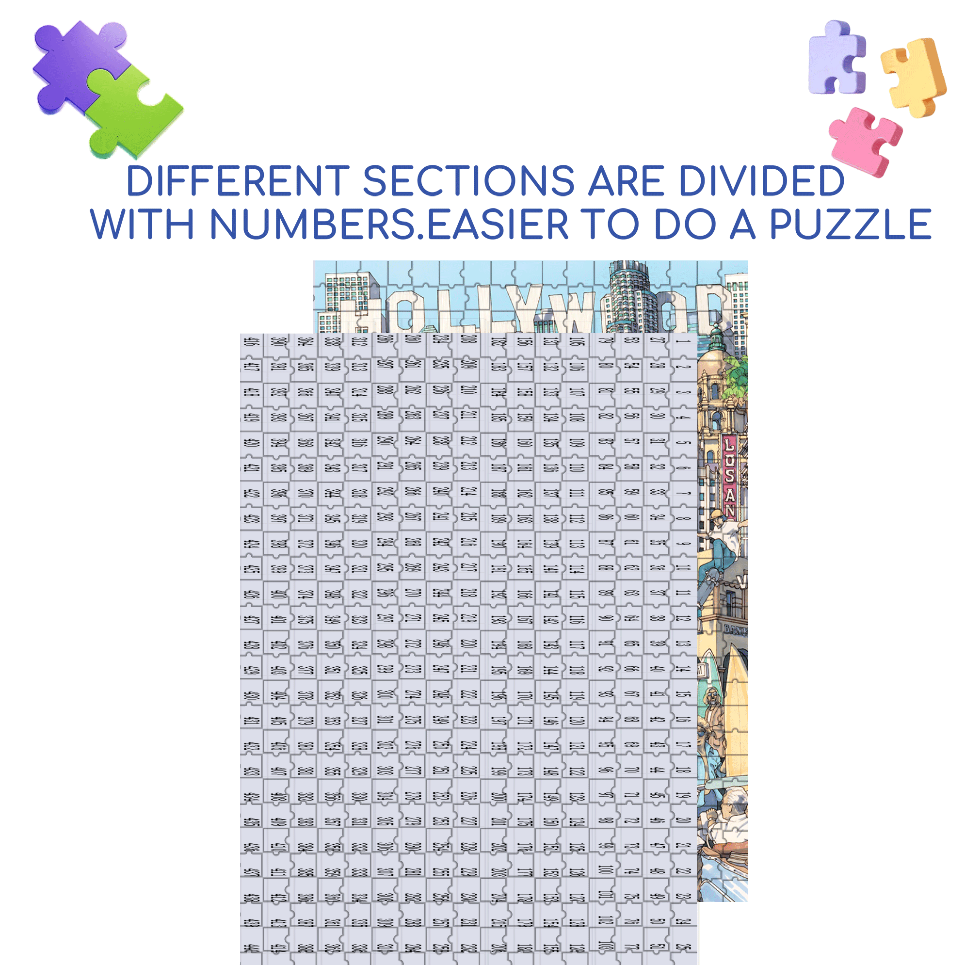 California Dreaming 500pcs/1000pcs Jigsaw Puzzle, Scratch-Resistant, Interactive Family Game & Brain-Boosting DIY Decor, Perfect for Halloween, Christmas & New Year Gifts, Family Puzzle Game