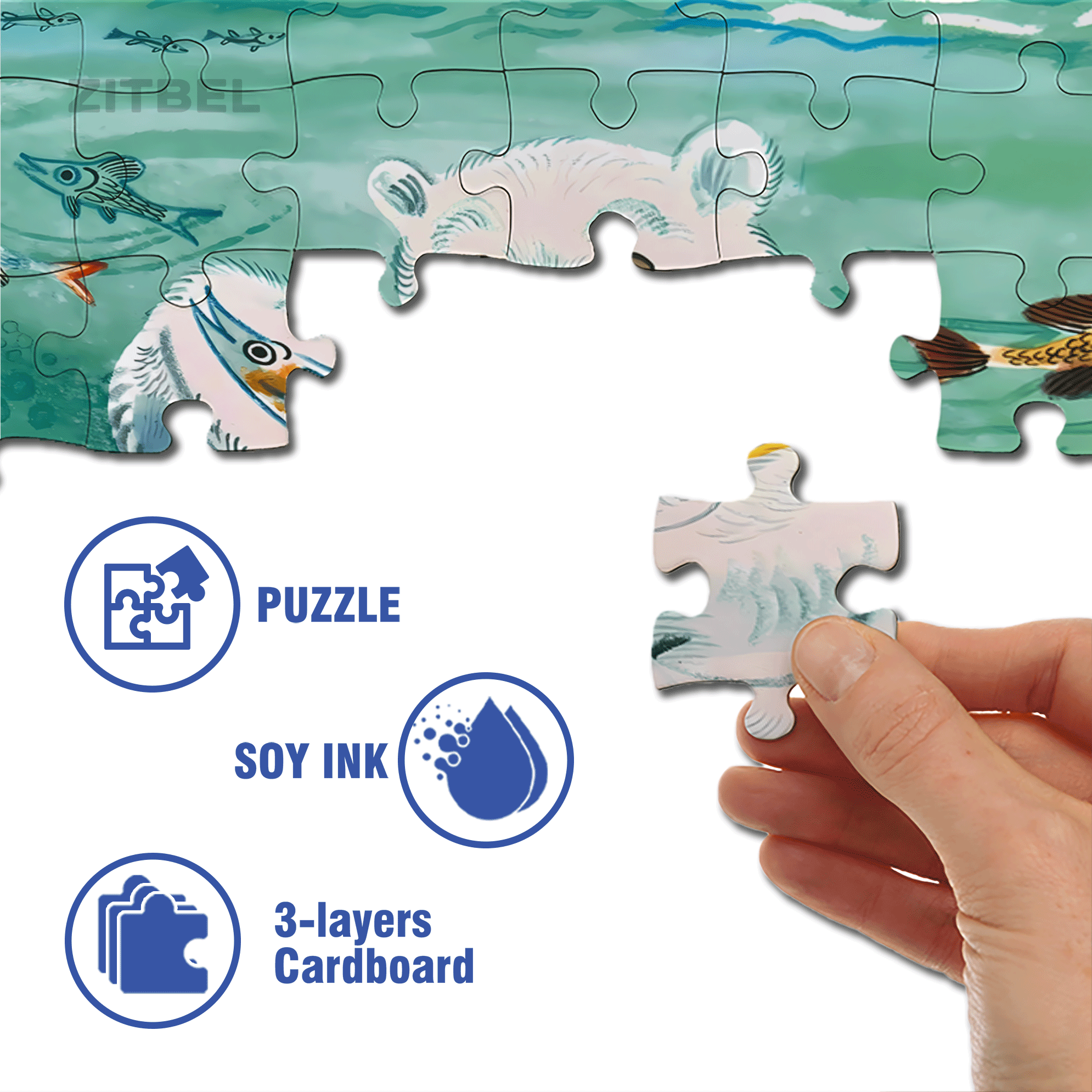 Can't Put It Down 500pcs/1000pcs Jigsaw Puzzle, Scratch-Resistant, Interactive Family Game & Brain-Boosting DIY Decor, Perfect for Halloween, Christmas & New Year Gifts, Family Puzzle Game