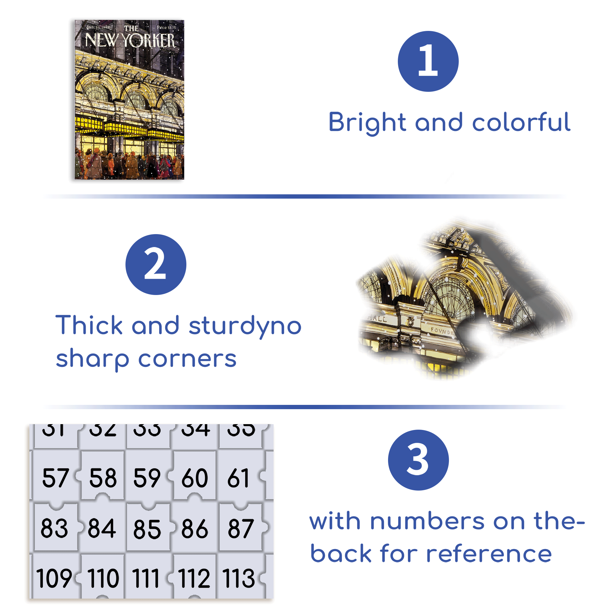 Carnegie Hall 500pcs/1000pcs Jigsaw Puzzle, Scratch-Resistant, Interactive Family Game & Brain-Boosting DIY Decor, Perfect for Halloween, Christmas & New Year Gifts, Family Puzzle Game