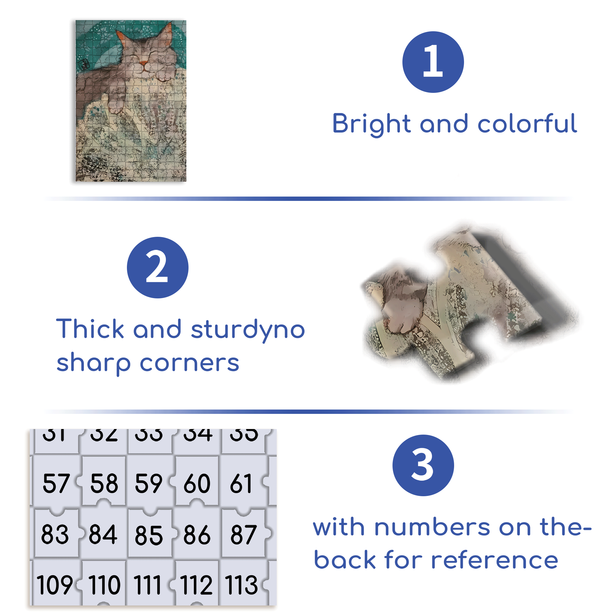 Cat Sleeping 3 500pcs/1000pcs Jigsaw Puzzle, Scratch-Resistant, Interactive Family Game & Brain-Boosting DIY Decor, Perfect for Halloween, Christmas & New Year Gifts, Family Puzzle Game