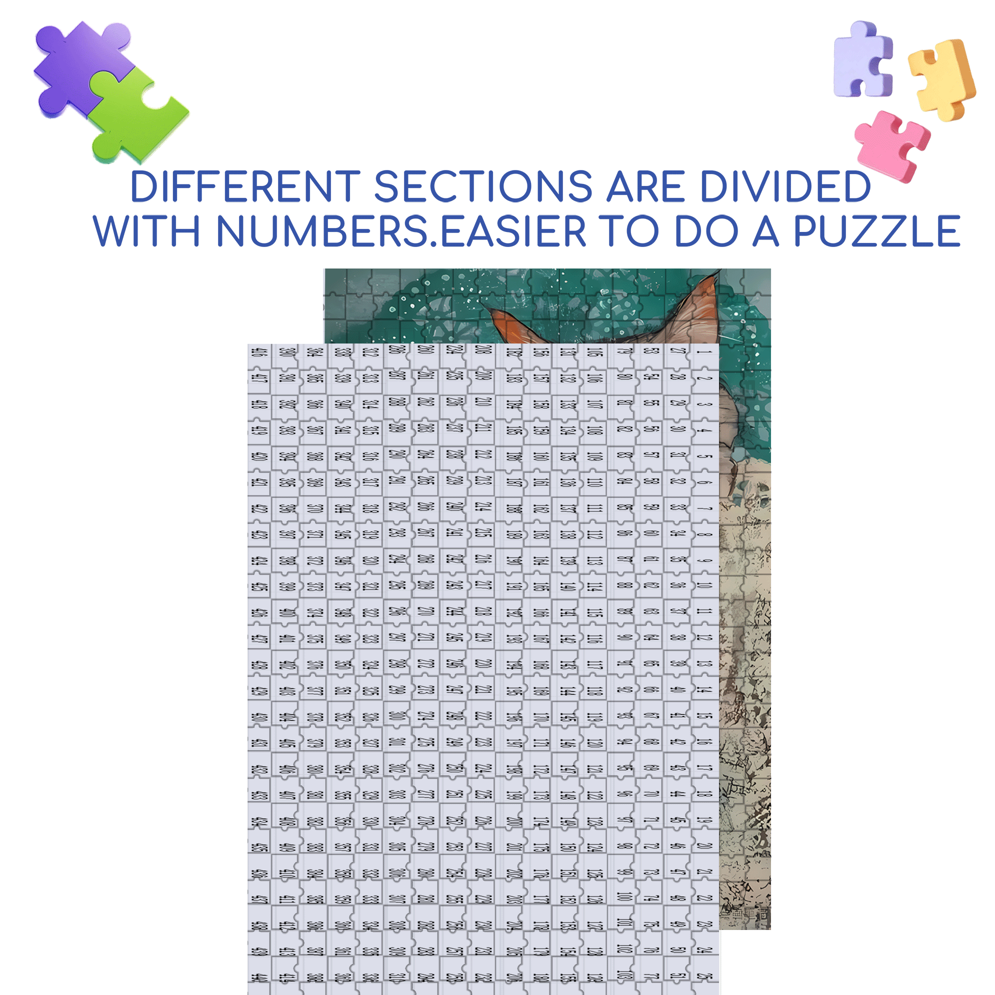 Cat Sleeping 3 500pcs/1000pcs Jigsaw Puzzle, Scratch-Resistant, Interactive Family Game & Brain-Boosting DIY Decor, Perfect for Halloween, Christmas & New Year Gifts, Family Puzzle Game