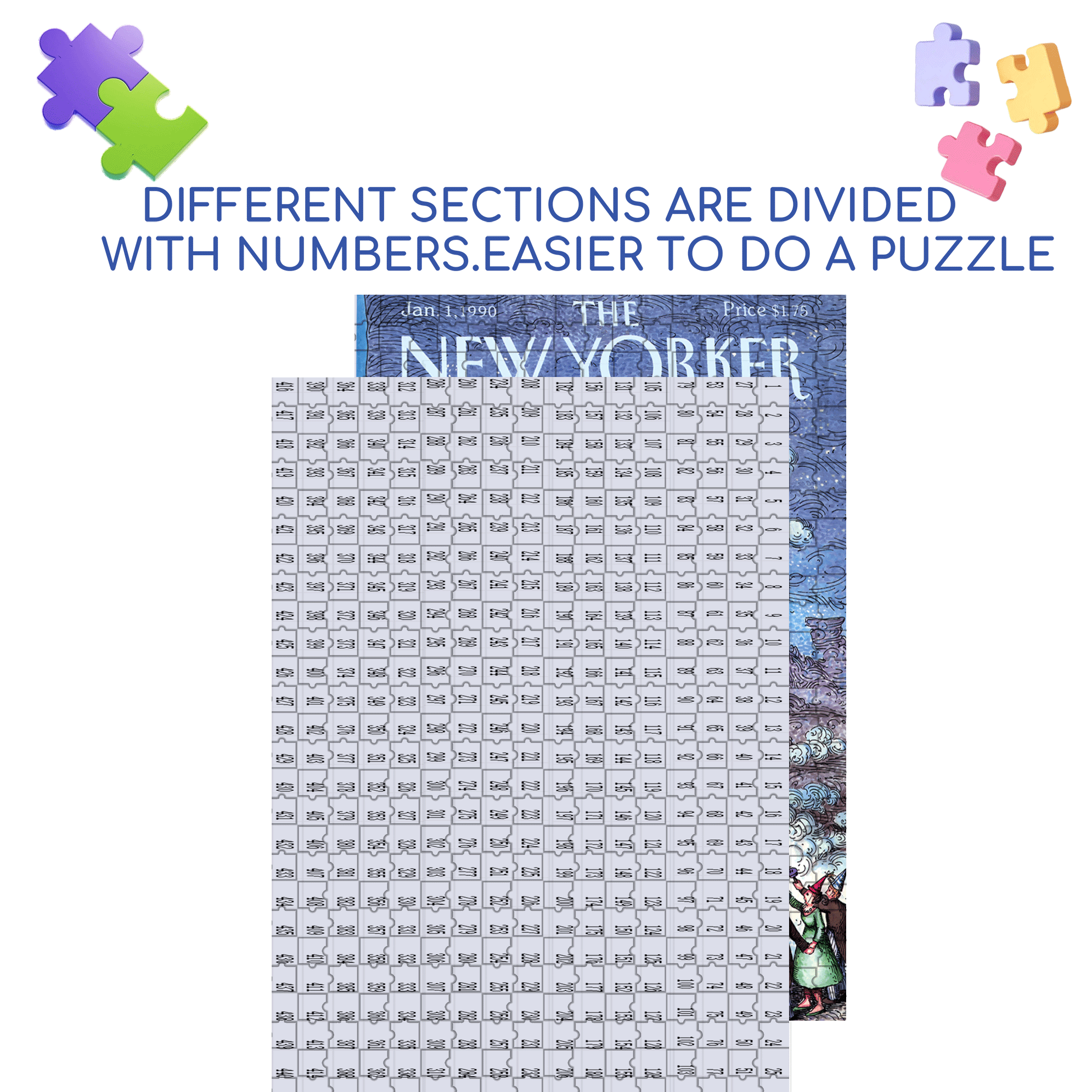 Champagne Countdown 500pcs/1000pcs Jigsaw Puzzle, Scratch-Resistant, Interactive Family Game & Brain-Boosting DIY Decor, Perfect for Halloween, Christmas & New Year Gifts, Family Puzzle Game