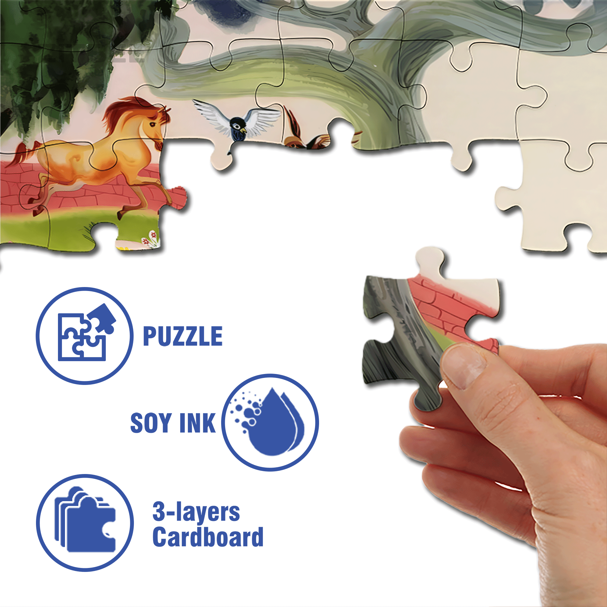 Cinderella 2 500pcs/1000pcs Jigsaw Puzzle, Scratch-Resistant, Interactive Family Game & Brain-Boosting DIY Decor, Perfect for Halloween, Christmas & New Year Gifts, Family Puzzle Game