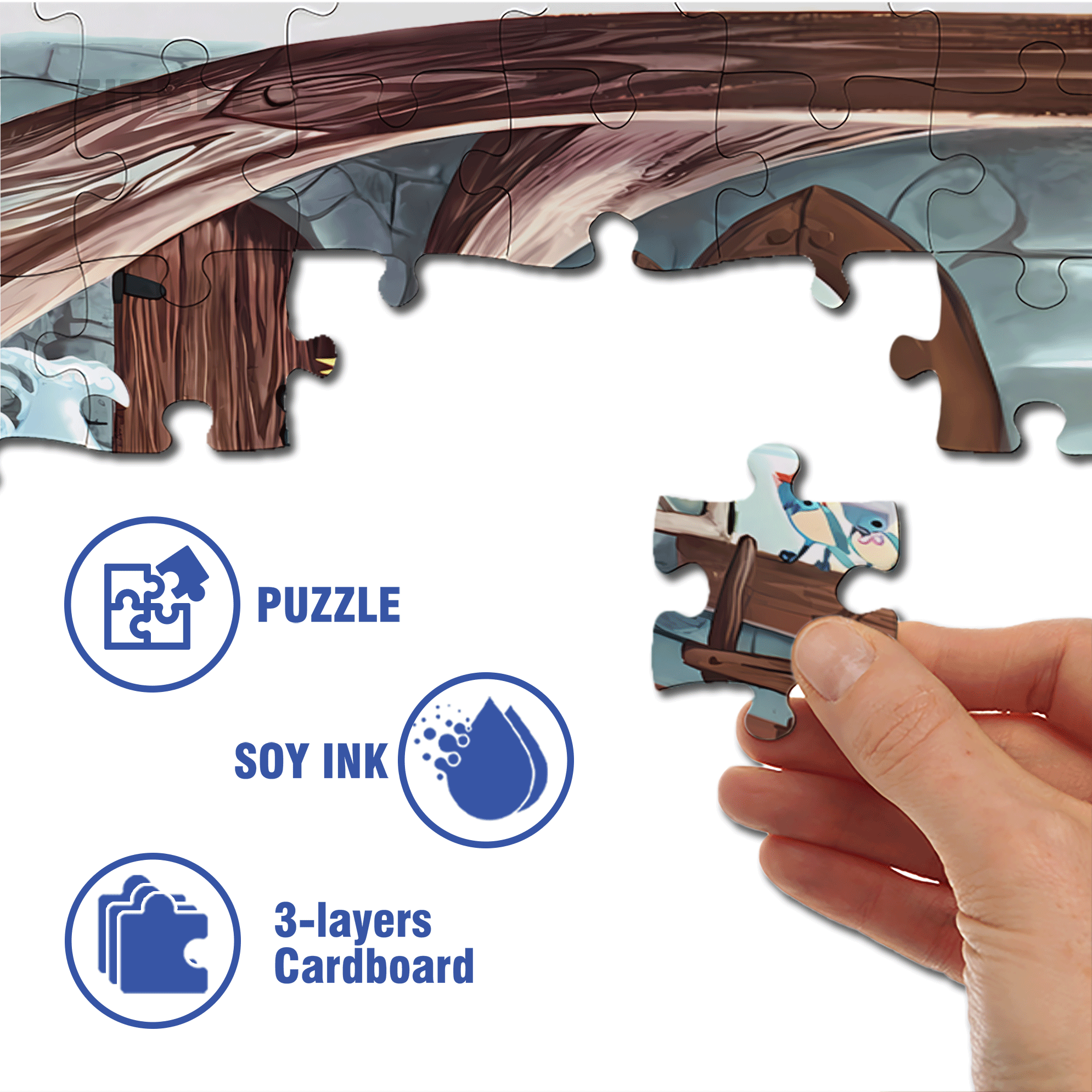Cinderella 500pcs/1000pcs Jigsaw Puzzle, Scratch-Resistant, Interactive Family Game & Brain-Boosting DIY Decor, Perfect for Halloween, Christmas & New Year Gifts, Family Puzzle Game
