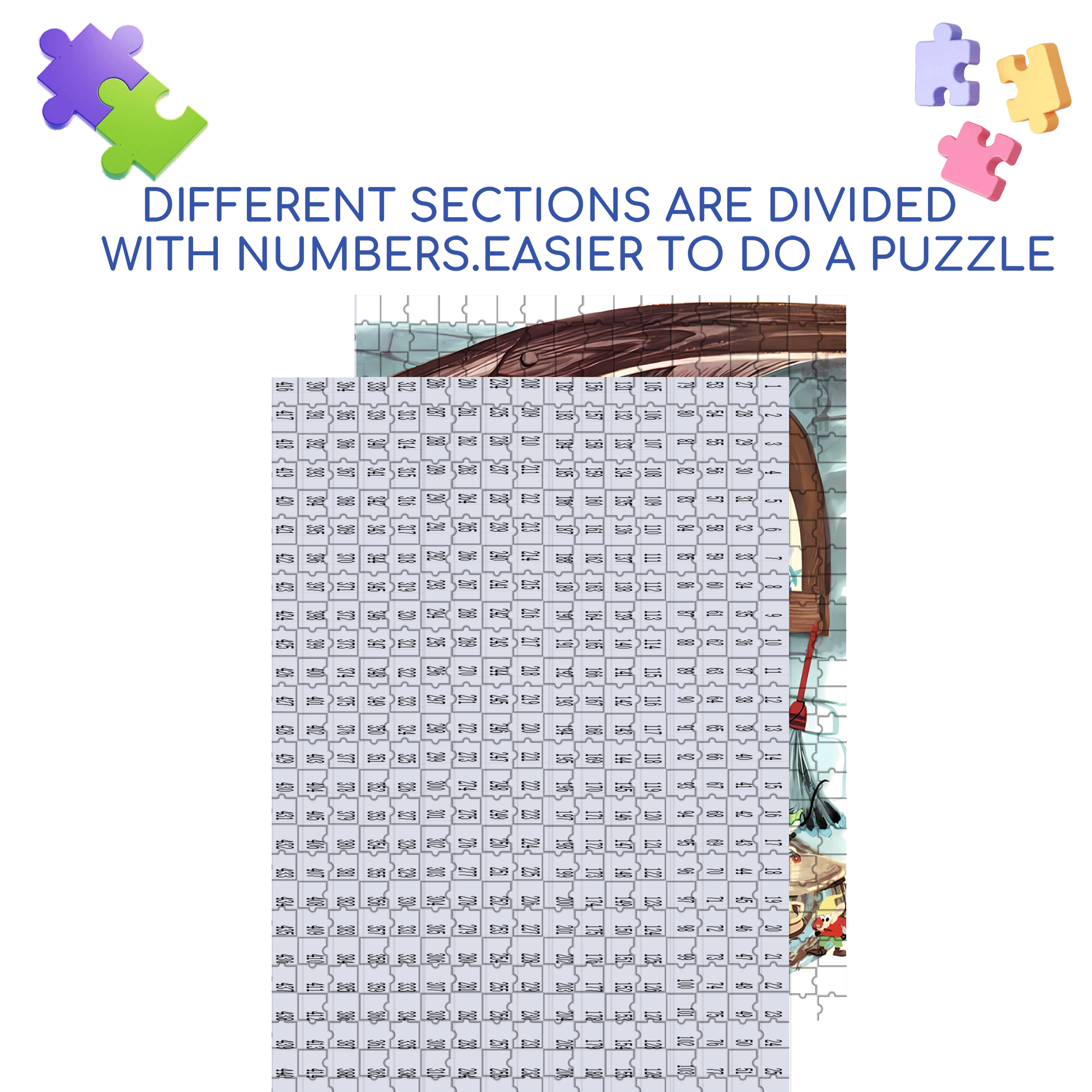 Cinderella 500pcs/1000pcs Jigsaw Puzzle, Scratch-Resistant, Interactive Family Game & Brain-Boosting DIY Decor, Perfect for Halloween, Christmas & New Year Gifts, Family Puzzle Game