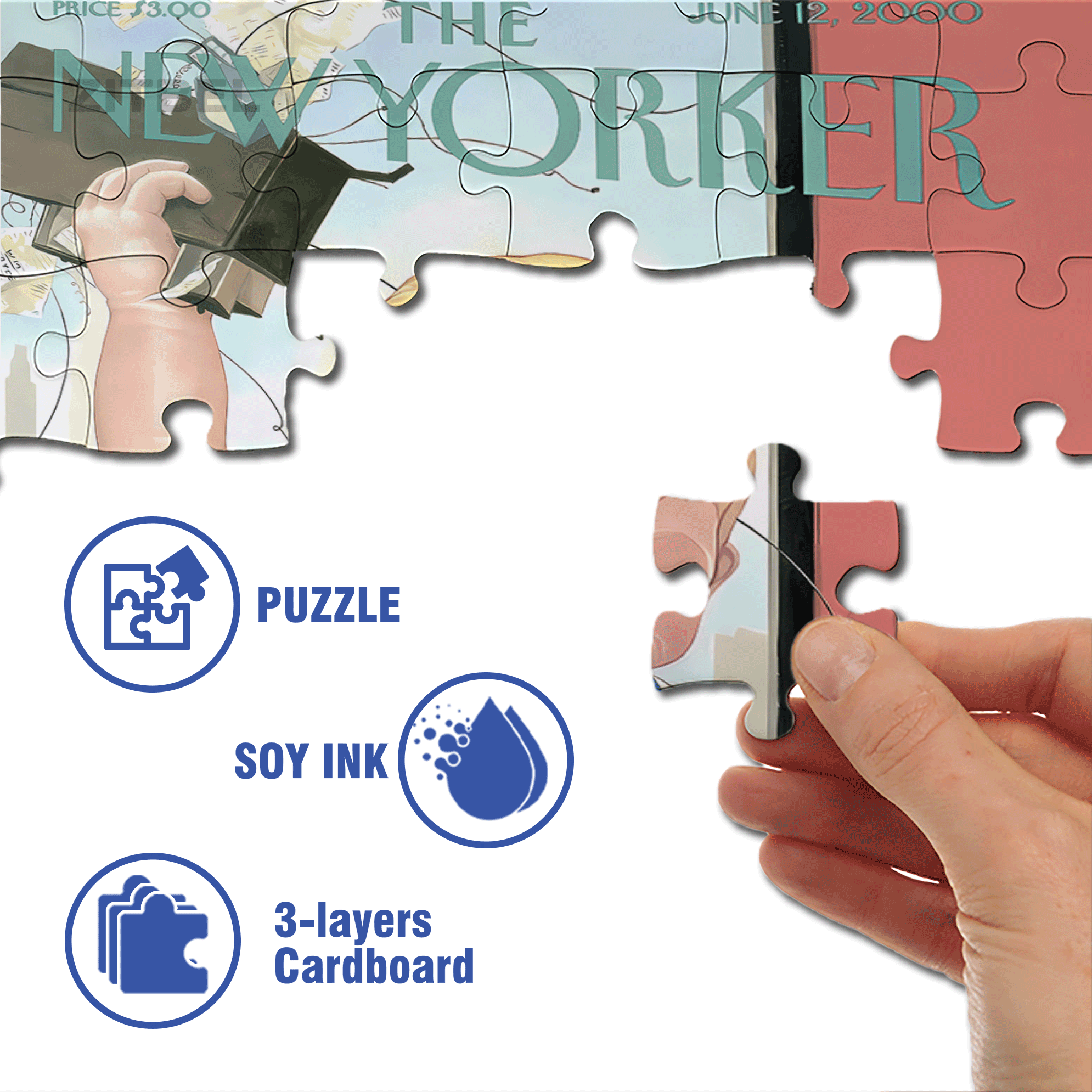 Destroyer 500pcs/1000pcs Jigsaw Puzzle, Scratch-Resistant, Interactive Family Game & Brain-Boosting DIY Decor, Perfect for Halloween, Christmas & New Year Gifts, Family Puzzle Game
