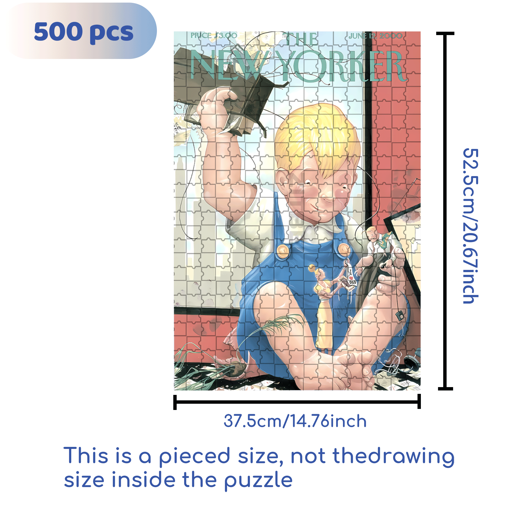 Destroyer 500pcs/1000pcs Jigsaw Puzzle, Scratch-Resistant, Interactive Family Game & Brain-Boosting DIY Decor, Perfect for Halloween, Christmas & New Year Gifts, Family Puzzle Game