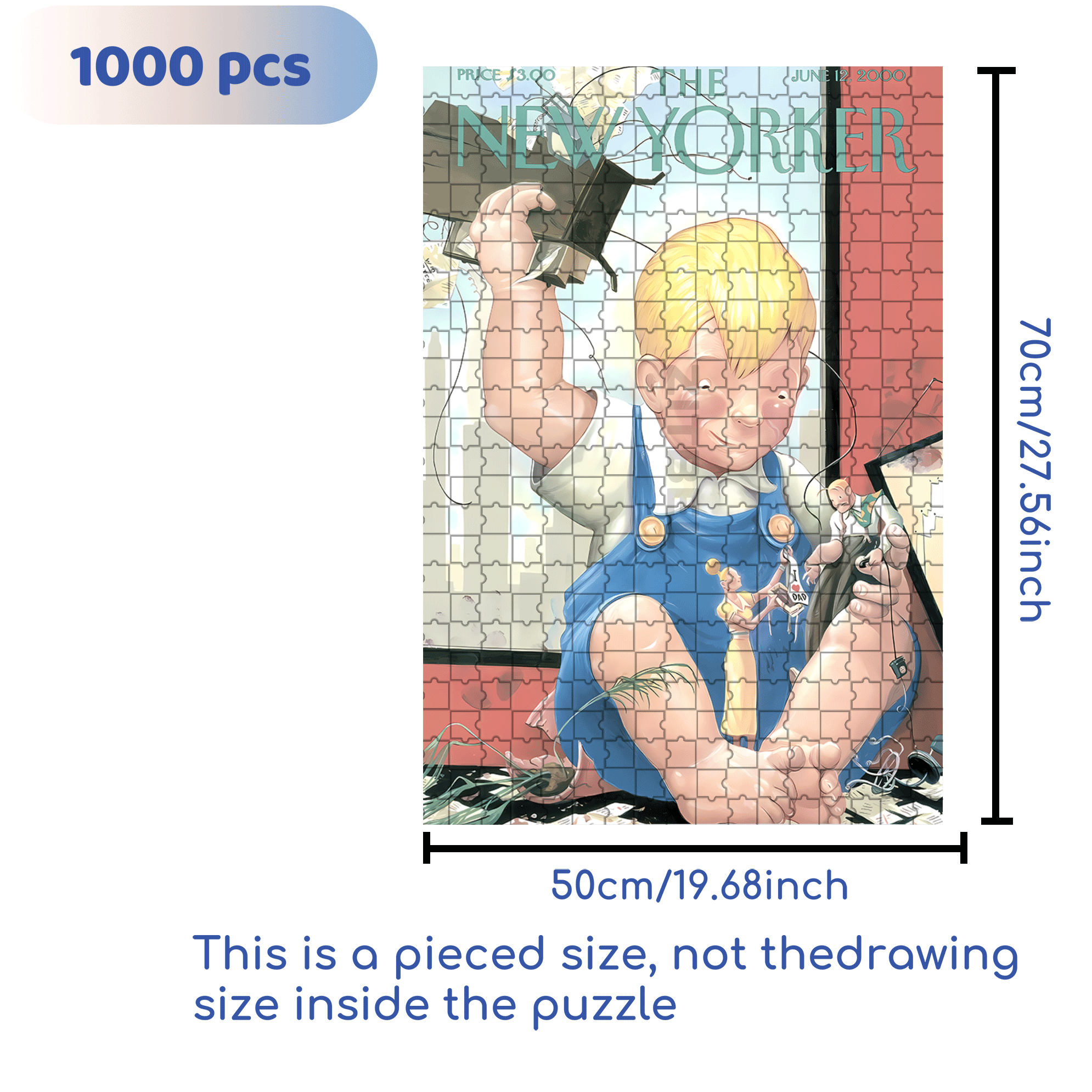 Destroyer 500pcs/1000pcs Jigsaw Puzzle, Scratch-Resistant, Interactive Family Game & Brain-Boosting DIY Decor, Perfect for Halloween, Christmas & New Year Gifts, Family Puzzle Game