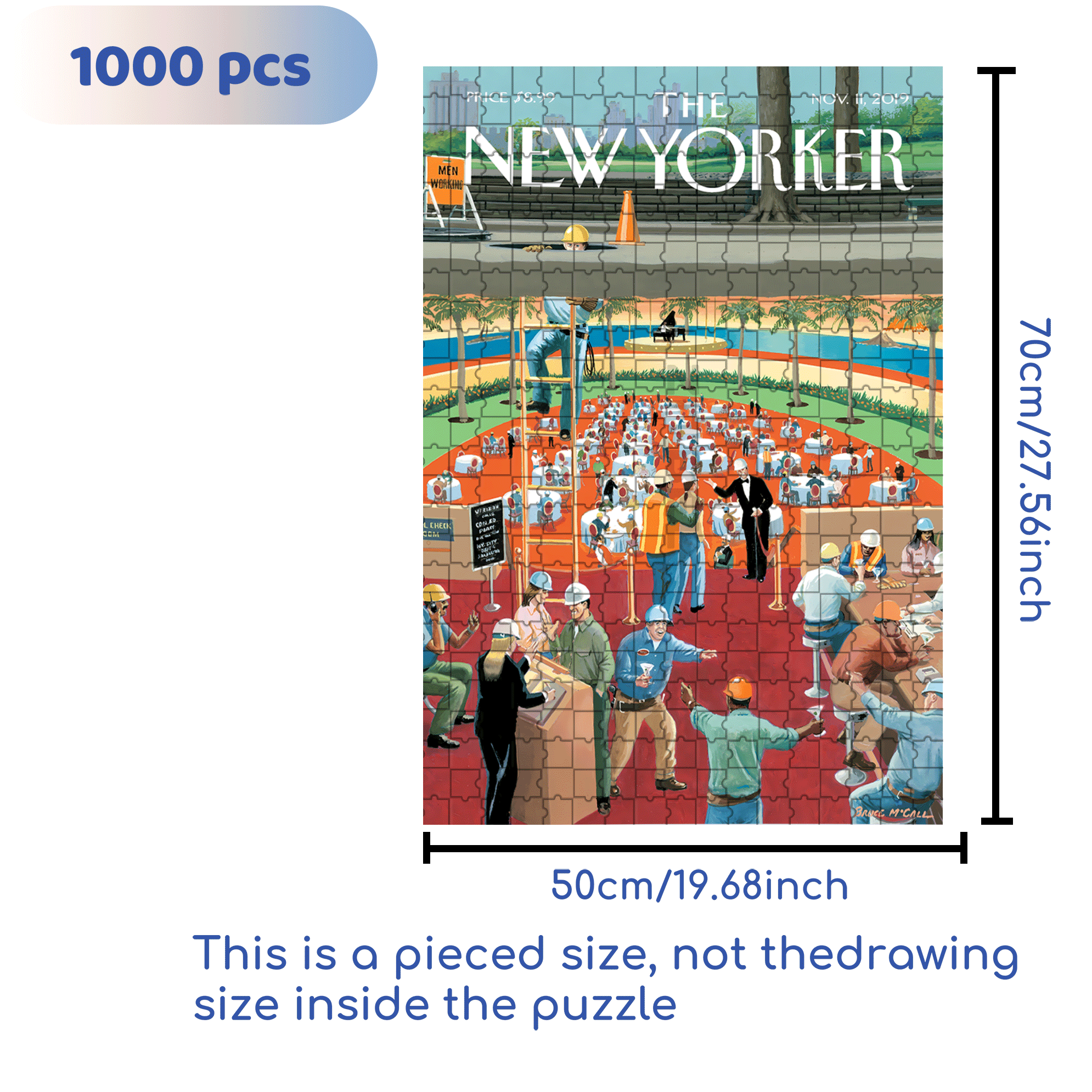 Down the Hatch 500pcs/1000pcs Jigsaw Puzzle, Scratch-Resistant, Interactive Family Game & Brain-Boosting DIY Decor, Perfect for Halloween, Christmas & New Year Gifts, Family Puzzle Game