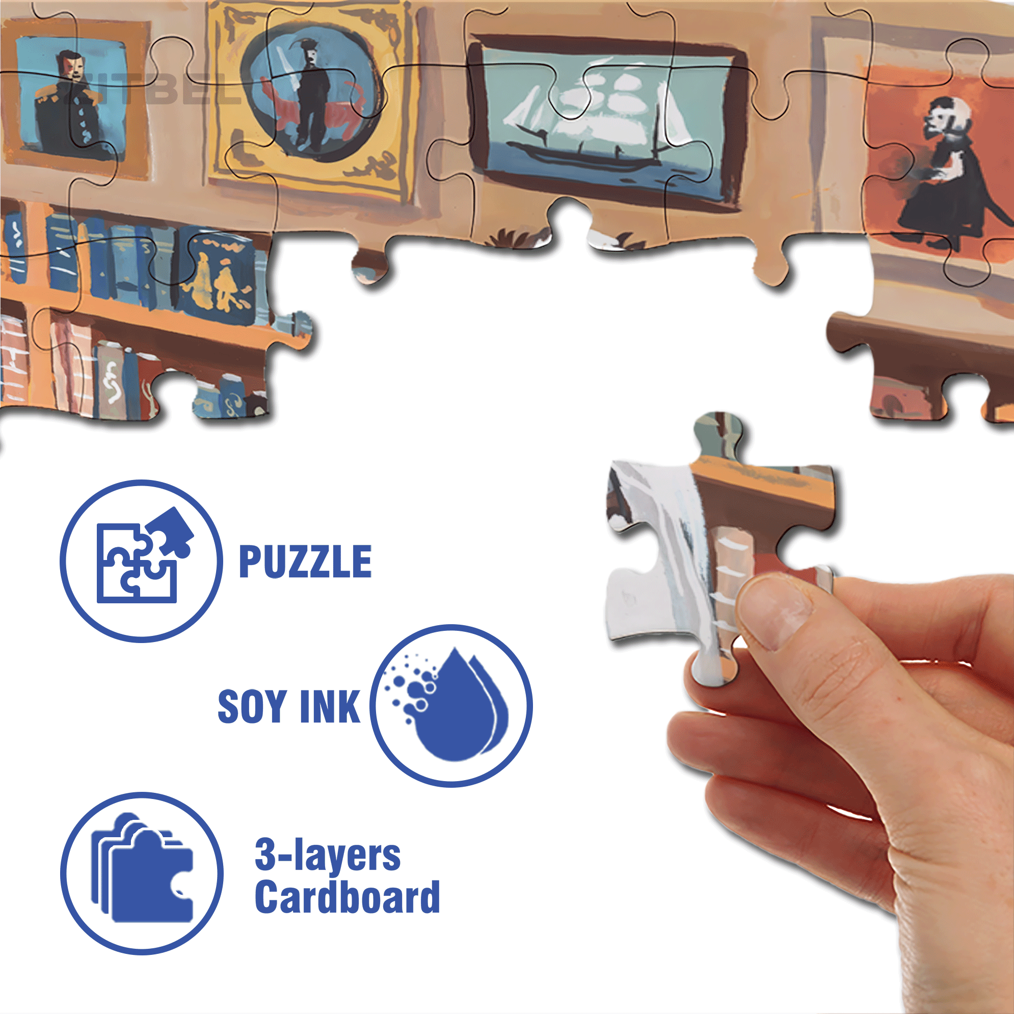 Elegant And Luxurious 500pcs/1000pcs Jigsaw Puzzle, Scratch-Resistant, Interactive Family Game & Brain-Boosting DIY Decor, Perfect for Halloween, Christmas & New Year Gifts, Family Puzzle Game