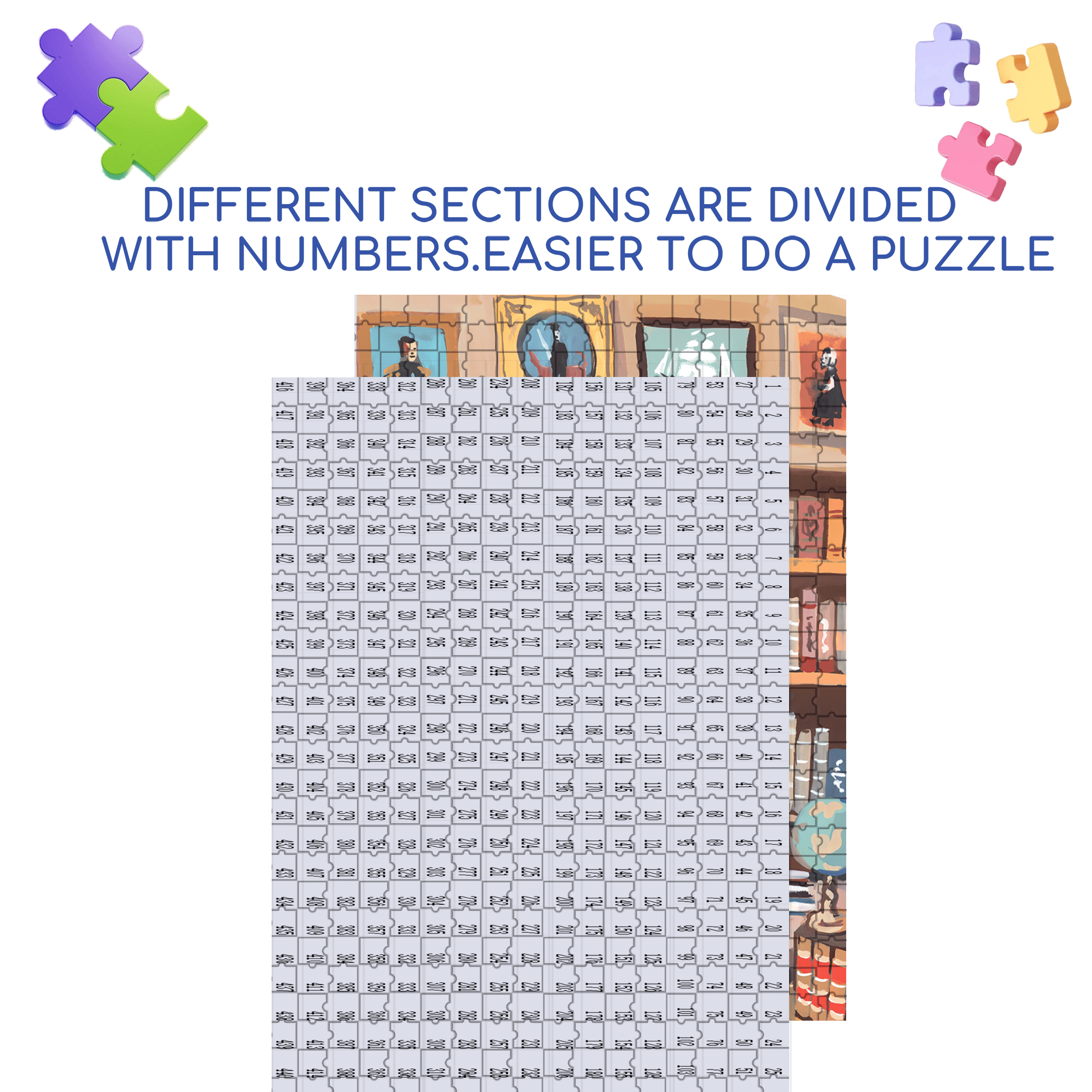 Elegant And Luxurious 500pcs/1000pcs Jigsaw Puzzle, Scratch-Resistant, Interactive Family Game & Brain-Boosting DIY Decor, Perfect for Halloween, Christmas & New Year Gifts, Family Puzzle Game