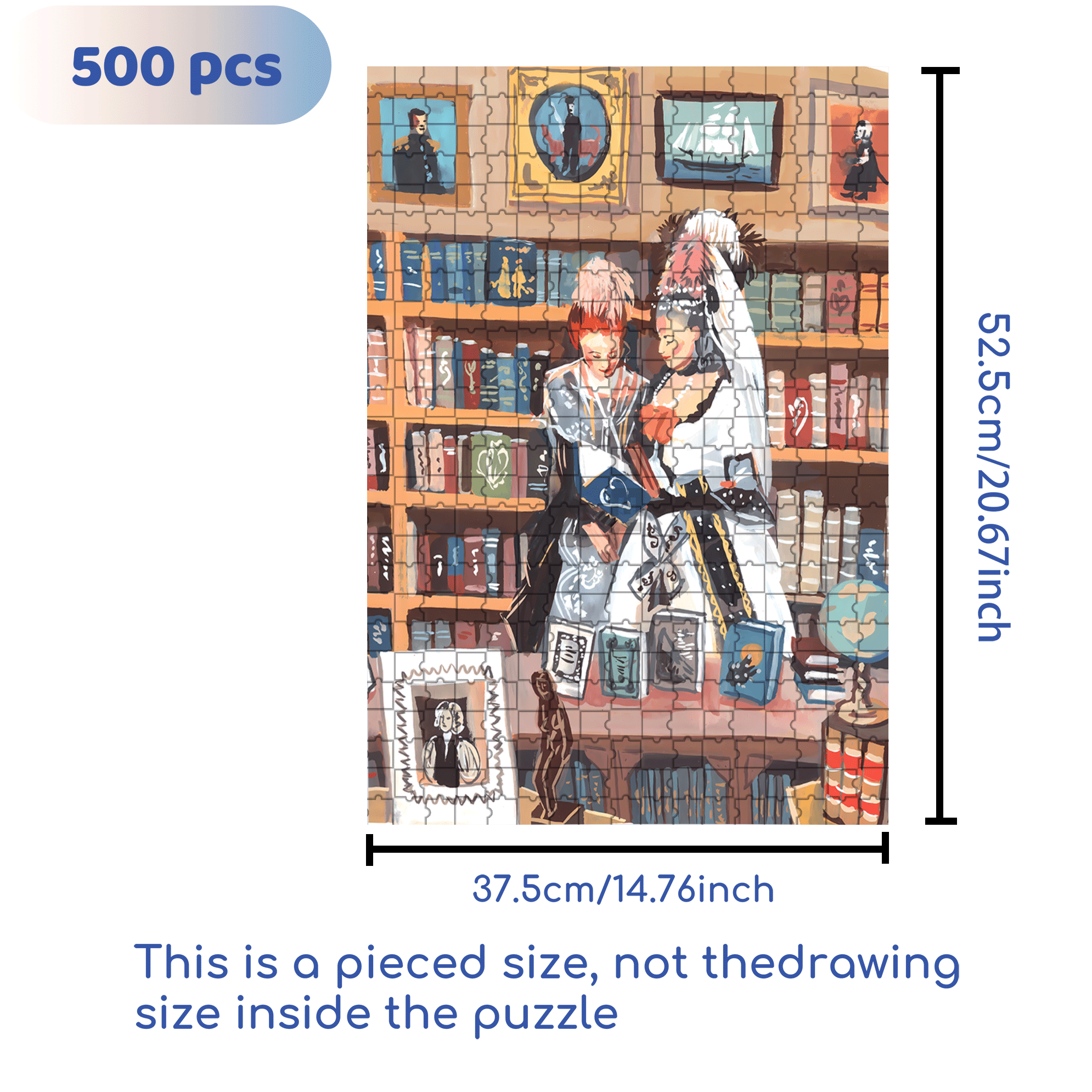 Elegant And Luxurious 500pcs/1000pcs Jigsaw Puzzle, Scratch-Resistant, Interactive Family Game & Brain-Boosting DIY Decor, Perfect for Halloween, Christmas & New Year Gifts, Family Puzzle Game