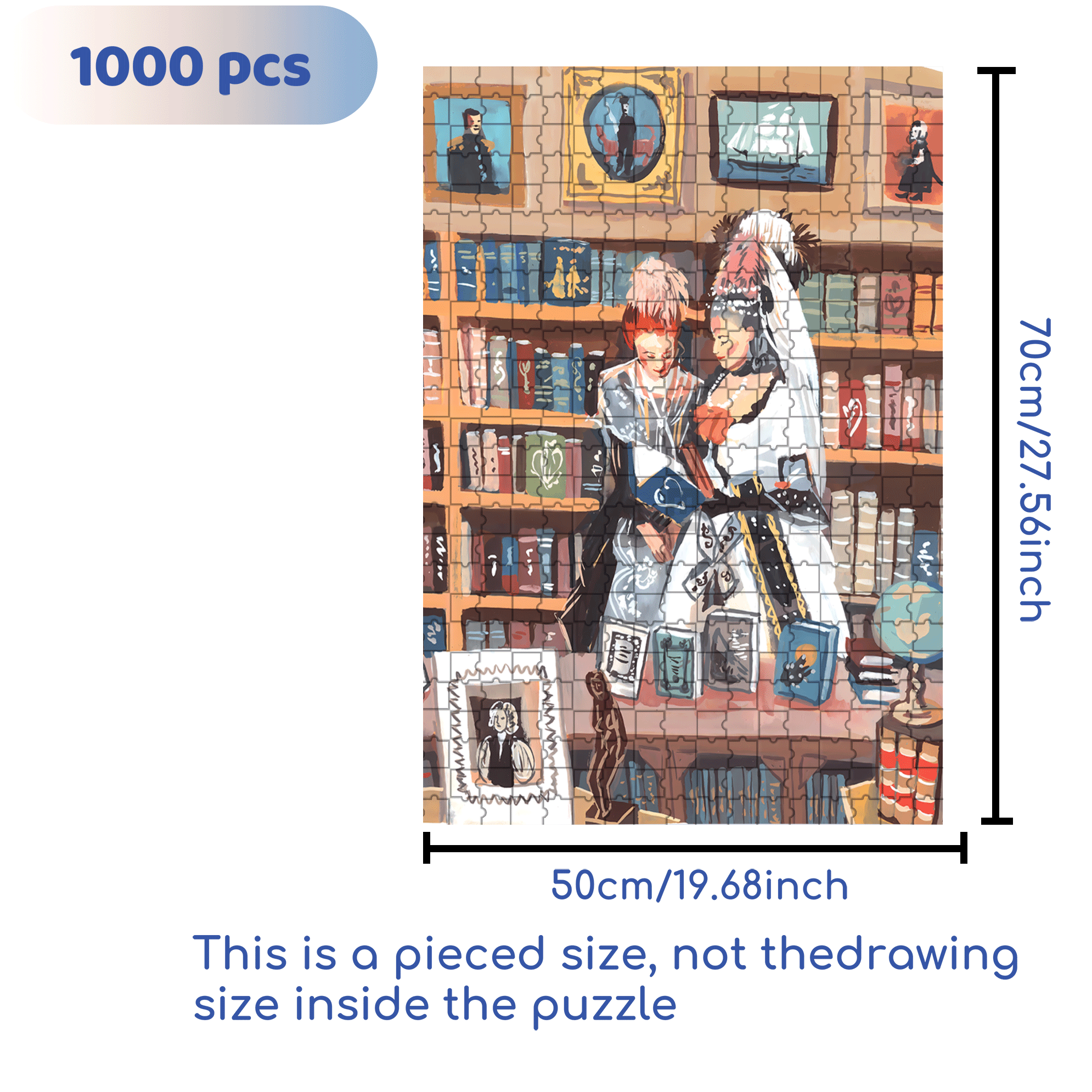 Elegant And Luxurious 500pcs/1000pcs Jigsaw Puzzle, Scratch-Resistant, Interactive Family Game & Brain-Boosting DIY Decor, Perfect for Halloween, Christmas & New Year Gifts, Family Puzzle Game