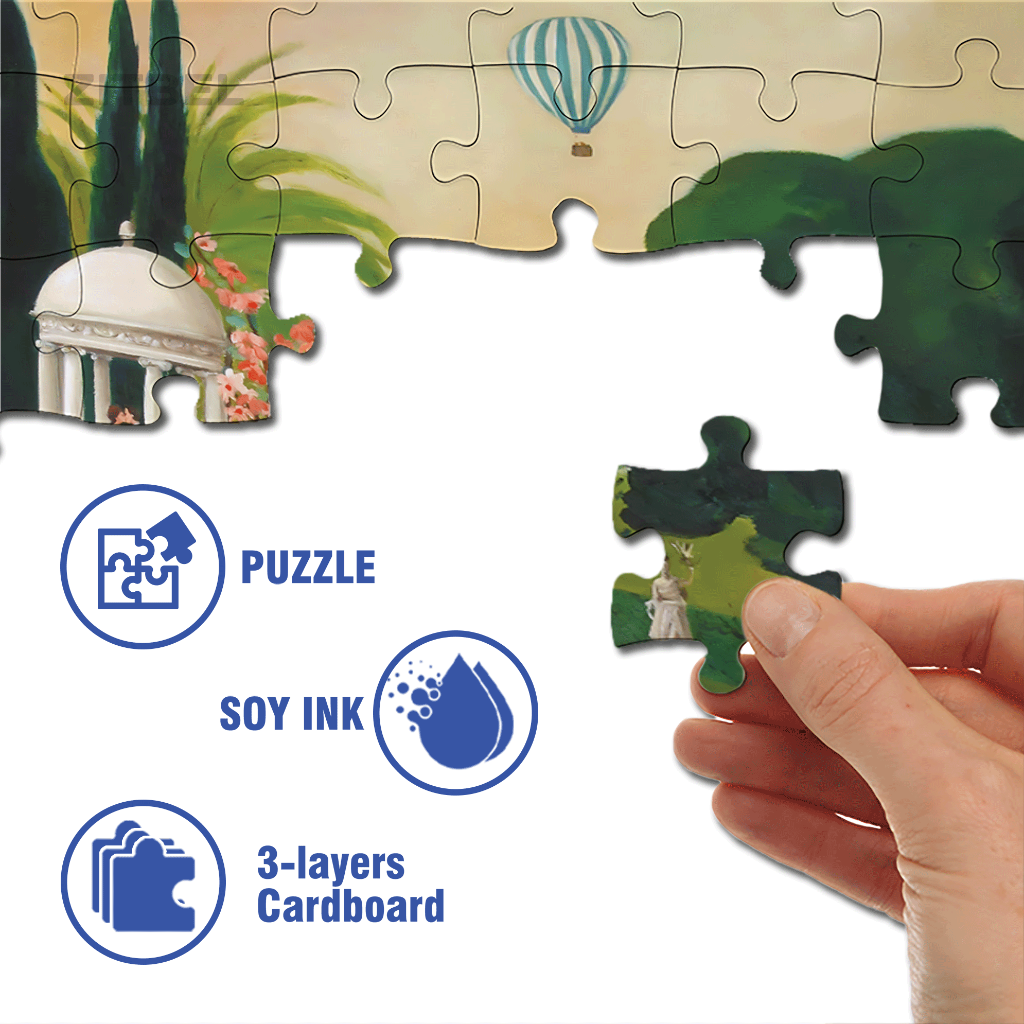 Fainting in the Botanical Garden 500pcs/1000pcs Jigsaw Puzzle, Scratch-Resistant, Interactive Family Game & Brain-Boosting DIY Decor, Perfect for Halloween, Christmas & New Year Gifts, Family Puzzle Game