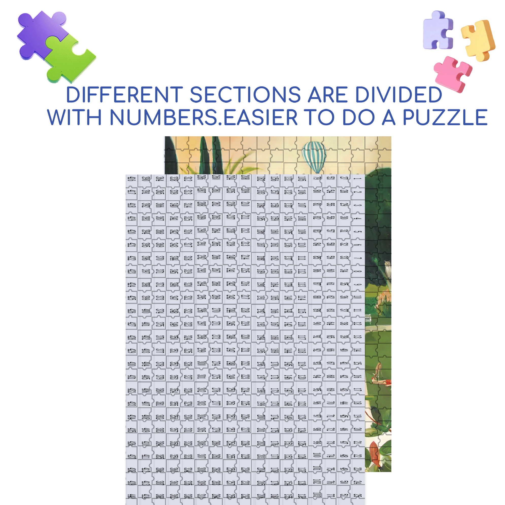 Fainting in the Botanical Garden 500pcs/1000pcs Jigsaw Puzzle, Scratch-Resistant, Interactive Family Game & Brain-Boosting DIY Decor, Perfect for Halloween, Christmas & New Year Gifts, Family Puzzle Game