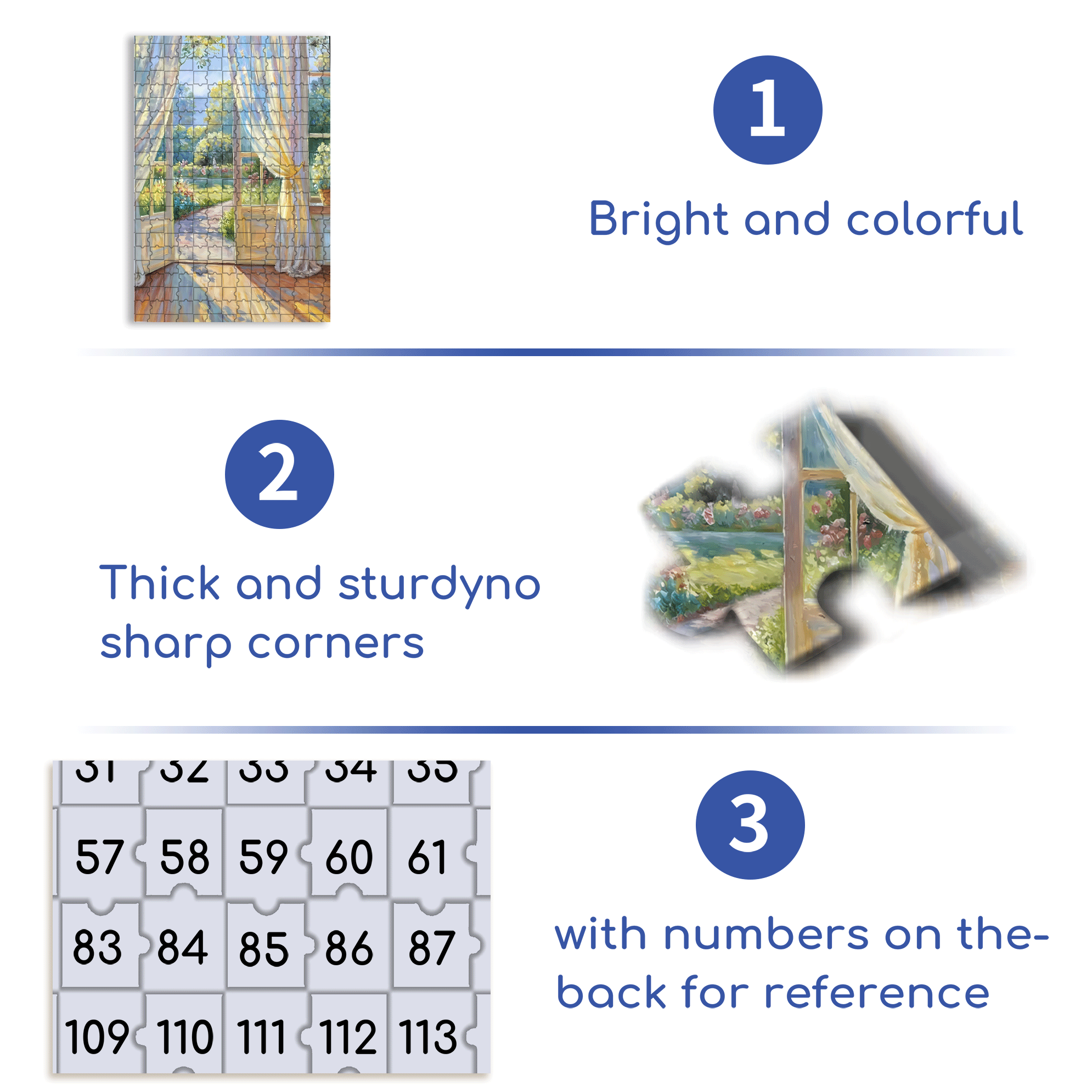 First Ray Of Sunshine 500pcs/1000pcs Jigsaw Puzzle, Scratch-Resistant, Interactive Family Game & Brain-Boosting DIY Decor, Perfect for Halloween, Christmas & New Year Gifts, Family Puzzle Game