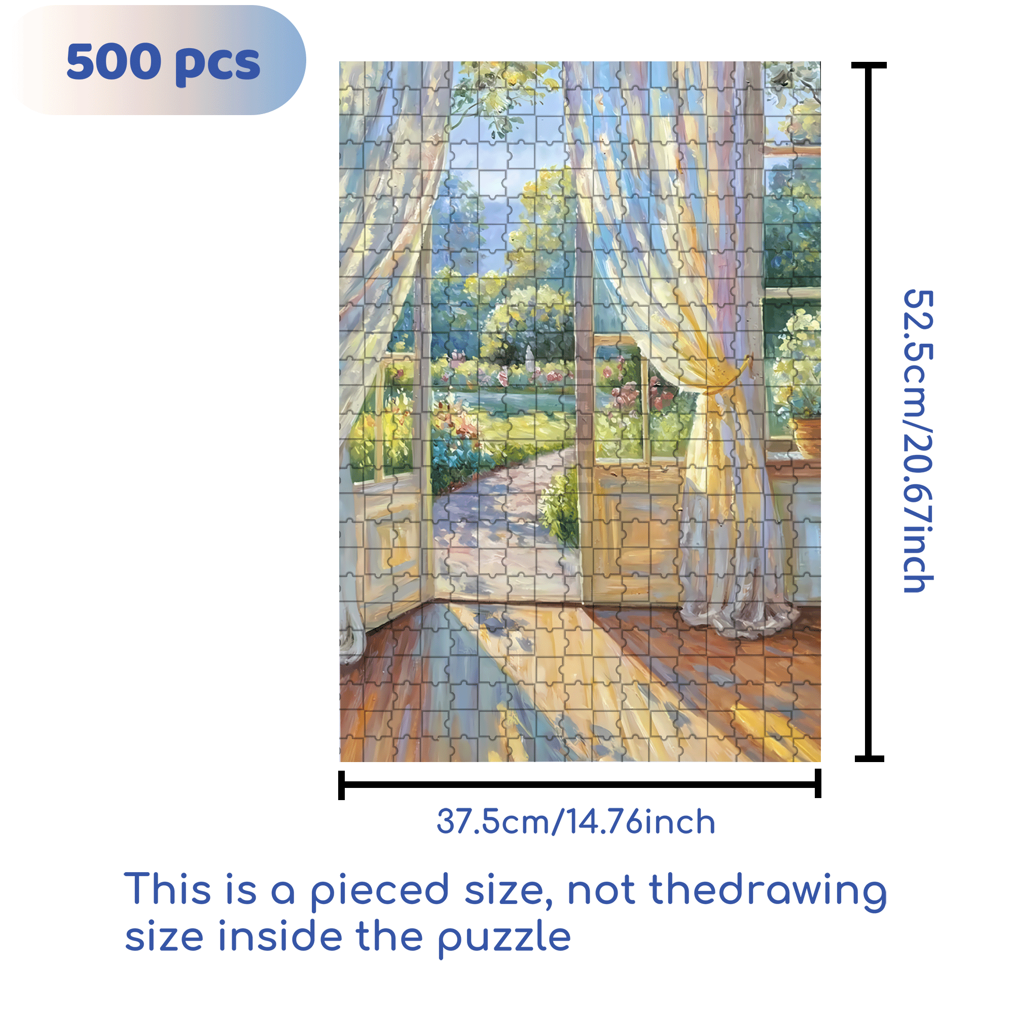 First Ray Of Sunshine 500pcs/1000pcs Jigsaw Puzzle, Scratch-Resistant, Interactive Family Game & Brain-Boosting DIY Decor, Perfect for Halloween, Christmas & New Year Gifts, Family Puzzle Game