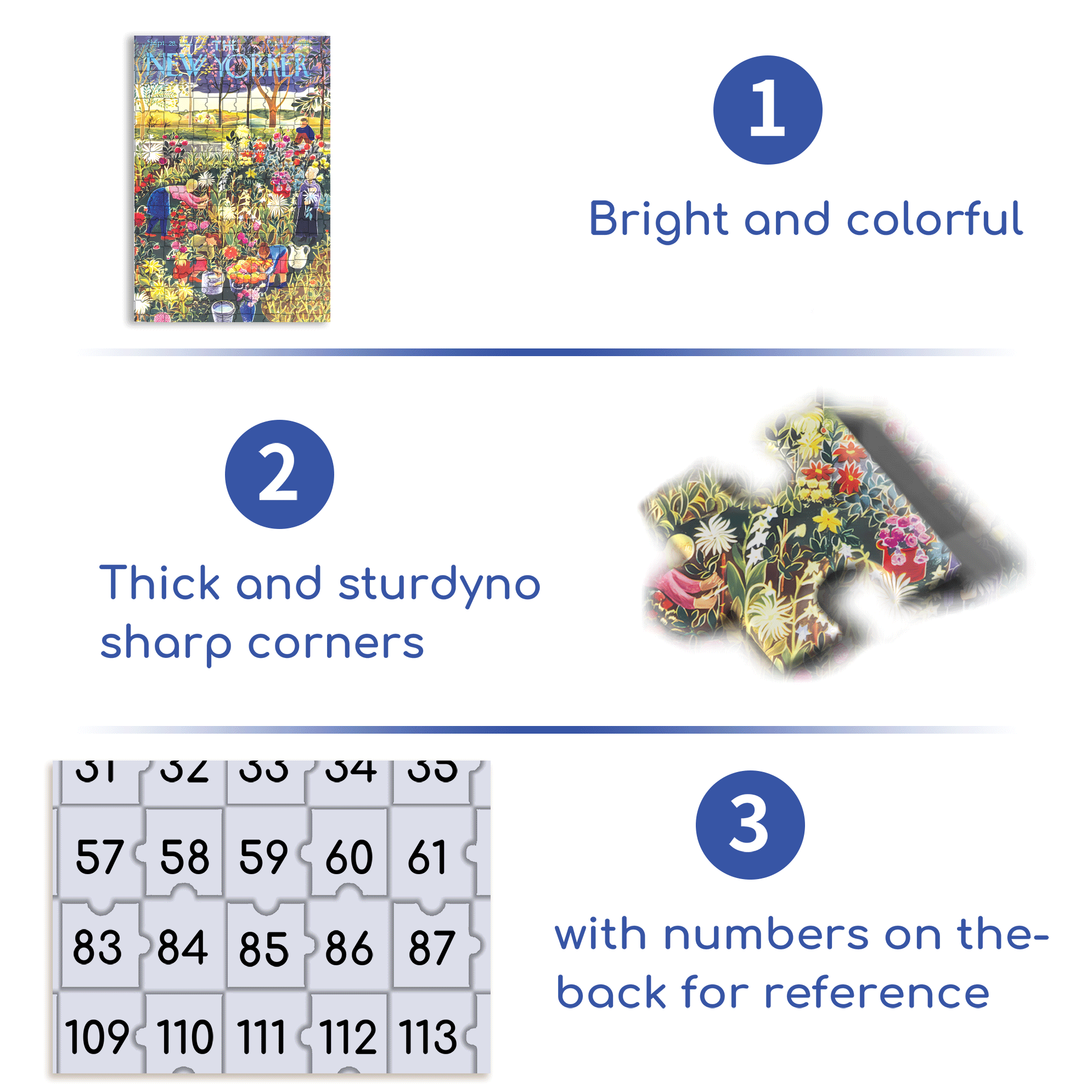 Flower Garden 500pcs/1000pcs Jigsaw Puzzle, Scratch-Resistant, Interactive Family Game & Brain-Boosting DIY Decor, Perfect for Halloween, Christmas & New Year Gifts, Family Puzzle Game