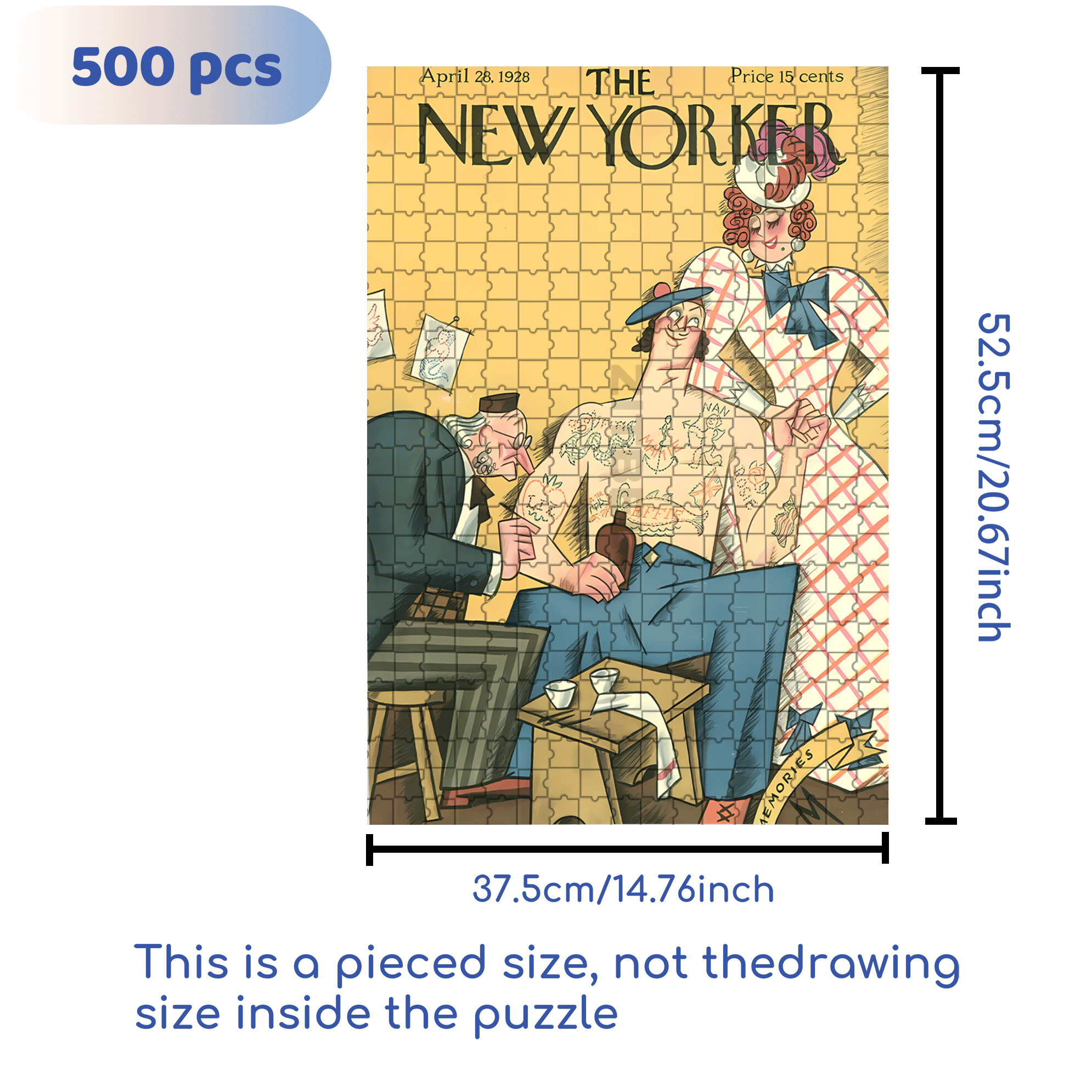I Love Liz 500pcs/1000pcs Jigsaw Puzzle, Scratch-Resistant, Interactive Family Game & Brain-Boosting DIY Decor, Perfect for Halloween, Christmas & New Year Gifts, Family Puzzle Game