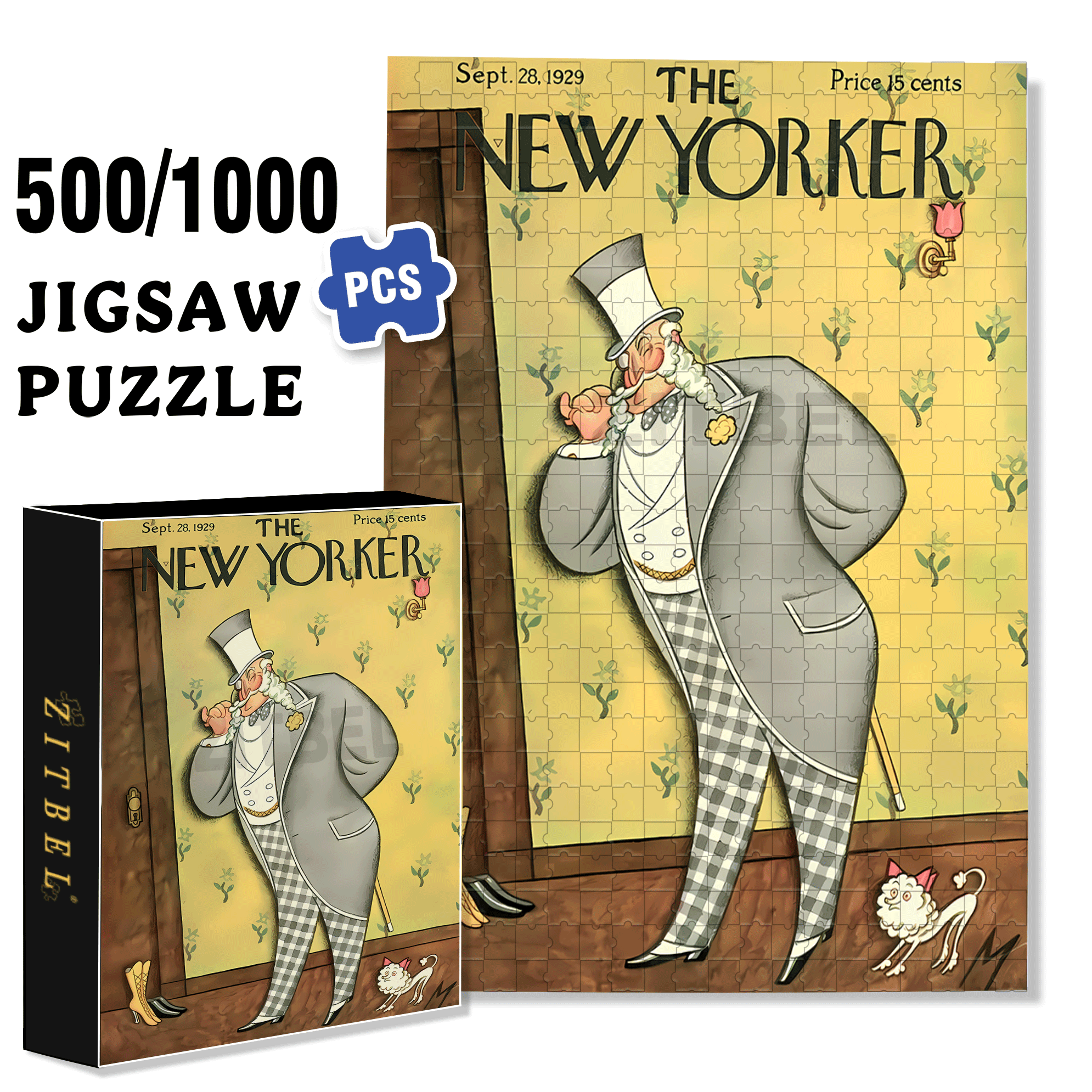 Observe Carefully 2 500pcs/1000pcs Jigsaw Puzzle, Scratch-Resistant, Interactive Family Game & Brain-Boosting DIY Decor, Perfect for Halloween, Christmas & New Year Gifts, Family Puzzle Game