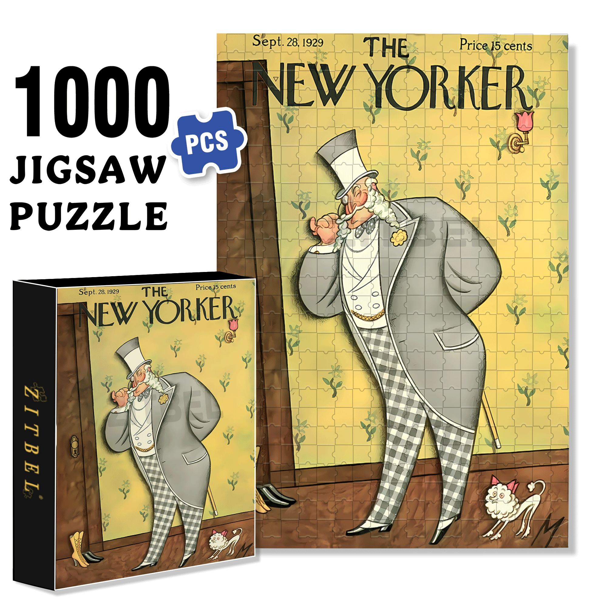 Observe Carefully 2 500pcs/1000pcs Jigsaw Puzzle, Scratch-Resistant, Interactive Family Game & Brain-Boosting DIY Decor, Perfect for Halloween, Christmas & New Year Gifts, Family Puzzle Game