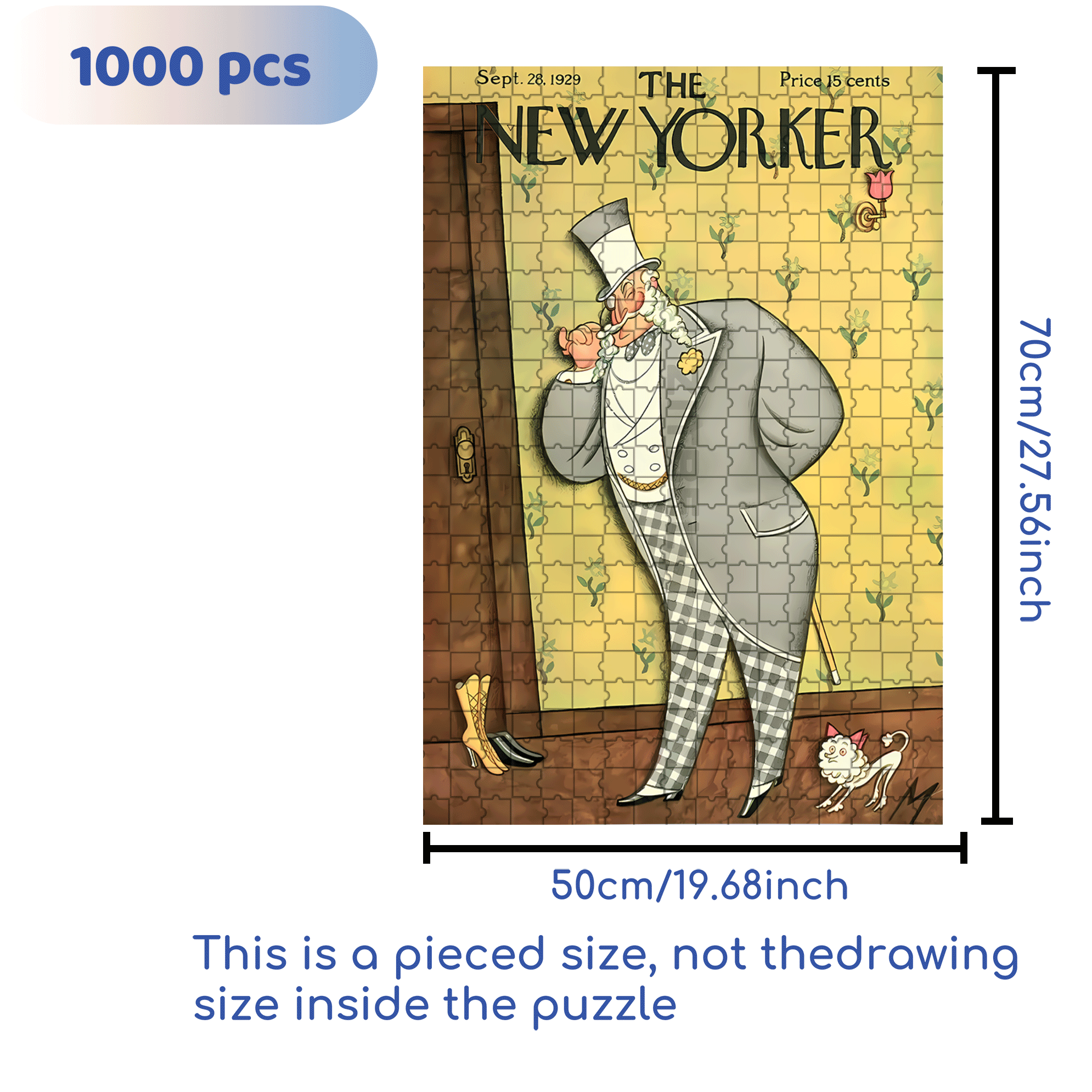 Observe Carefully 2 500pcs/1000pcs Jigsaw Puzzle, Scratch-Resistant, Interactive Family Game & Brain-Boosting DIY Decor, Perfect for Halloween, Christmas & New Year Gifts, Family Puzzle Game