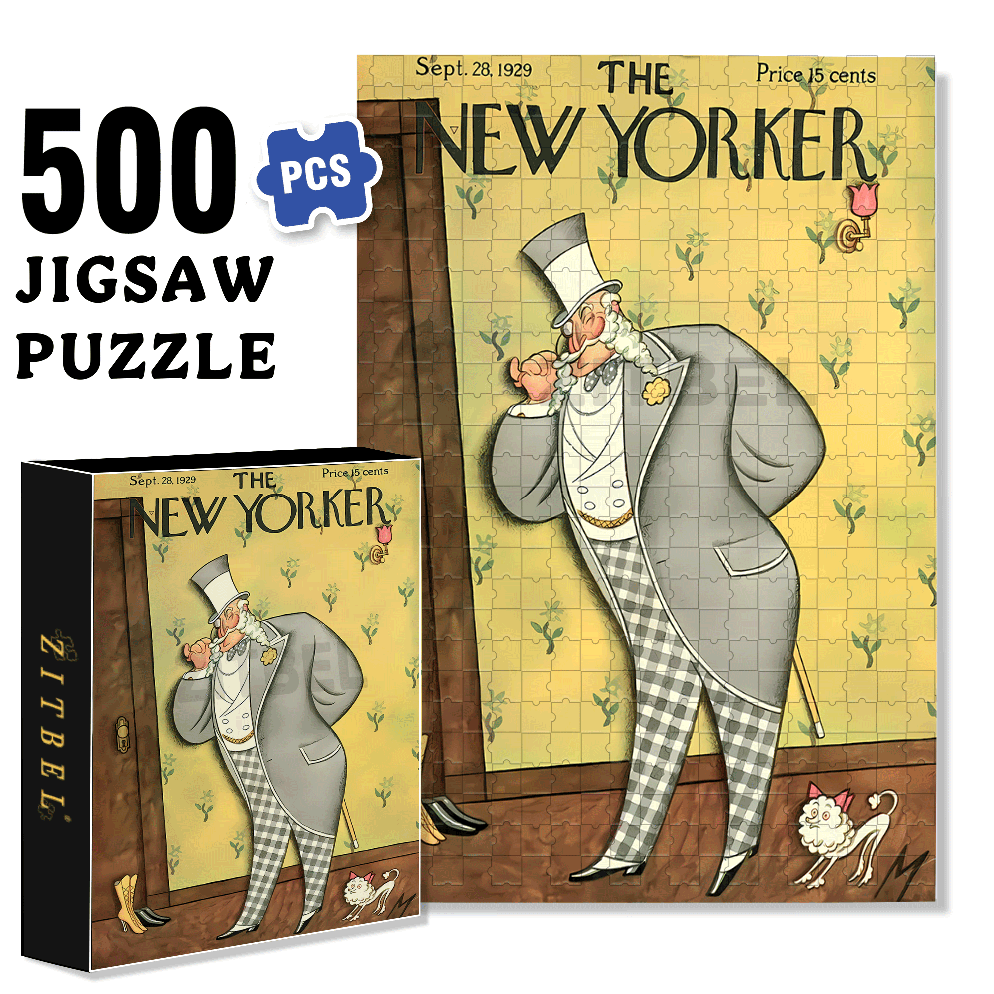 Observe Carefully 2 500pcs/1000pcs Jigsaw Puzzle, Scratch-Resistant, Interactive Family Game & Brain-Boosting DIY Decor, Perfect for Halloween, Christmas & New Year Gifts, Family Puzzle Game