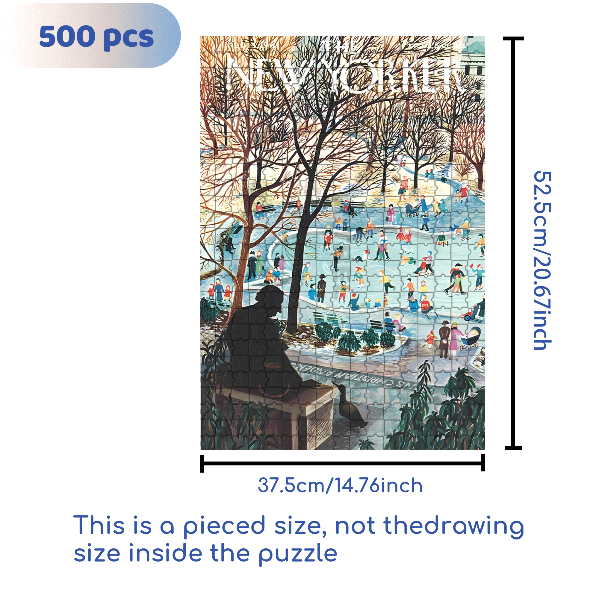 Skating in the Park 500pcs/1000pcs Jigsaw Puzzle, Scratch-Resistant, Interactive Family Game & Brain-Boosting DIY Decor, Perfect for Halloween, Christmas & New Year Gifts, Family Puzzle Game