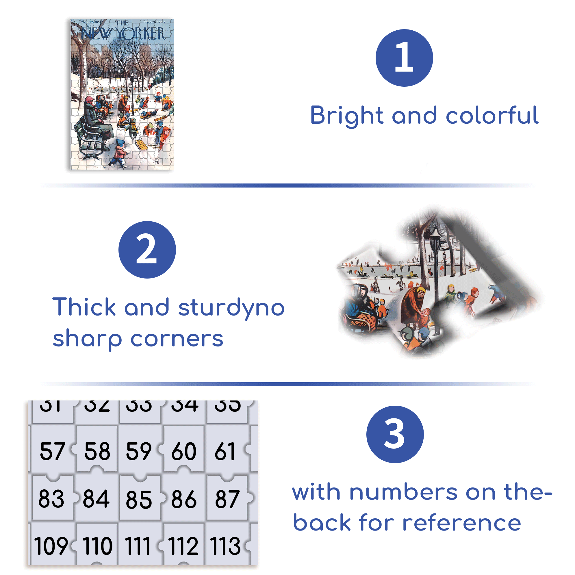 Sledding in the Park 500pcs/1000pcs Jigsaw Puzzle, Scratch-Resistant, Interactive Family Game & Brain-Boosting DIY Decor, Perfect for Halloween, Christmas & New Year Gifts, Family Puzzle Game