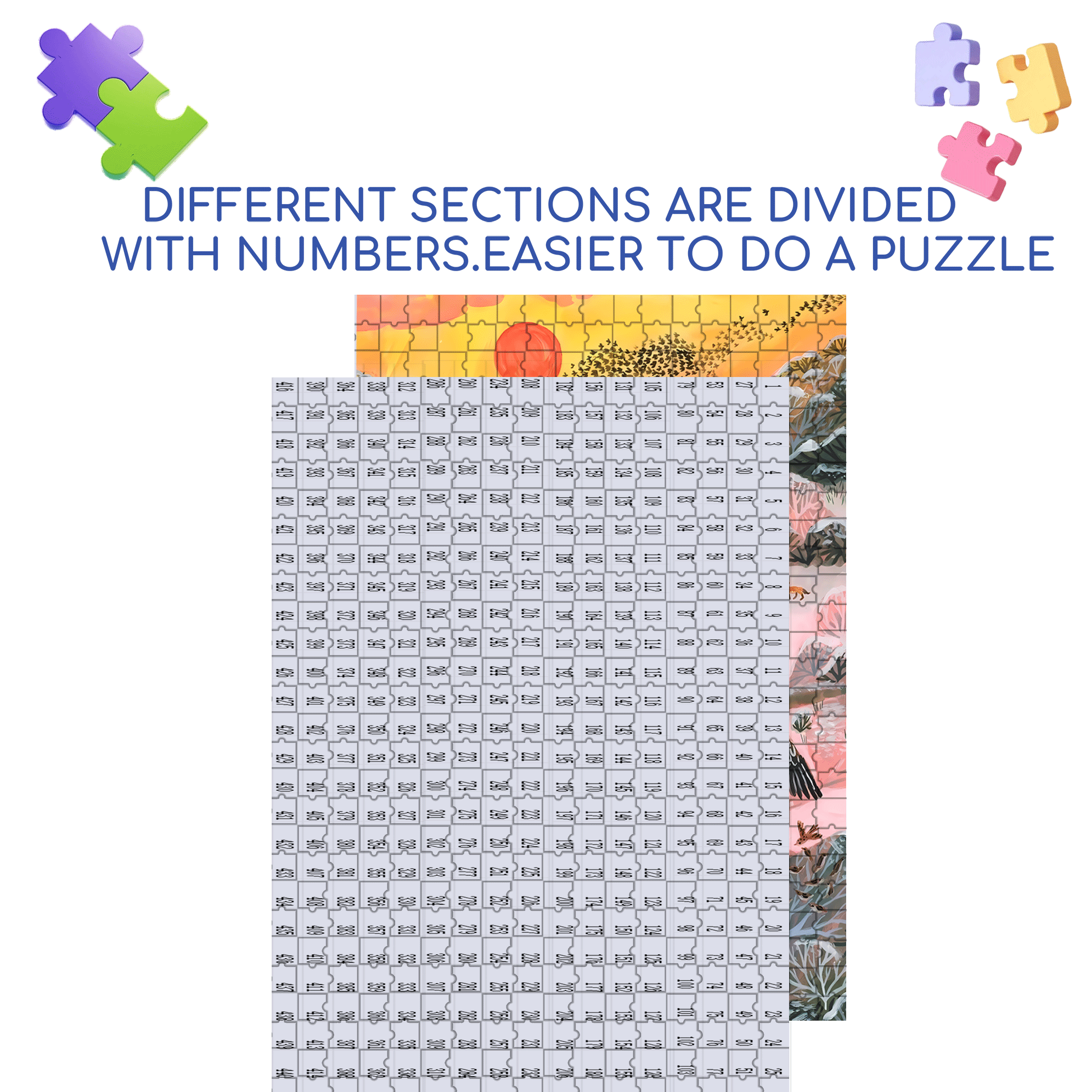 Snow Flying 500pcs/1000pcs Jigsaw Puzzle, Scratch-Resistant, Interactive Family Game & Brain-Boosting DIY Decor, Perfect for Halloween, Christmas & New Year Gifts, Family Puzzle Game