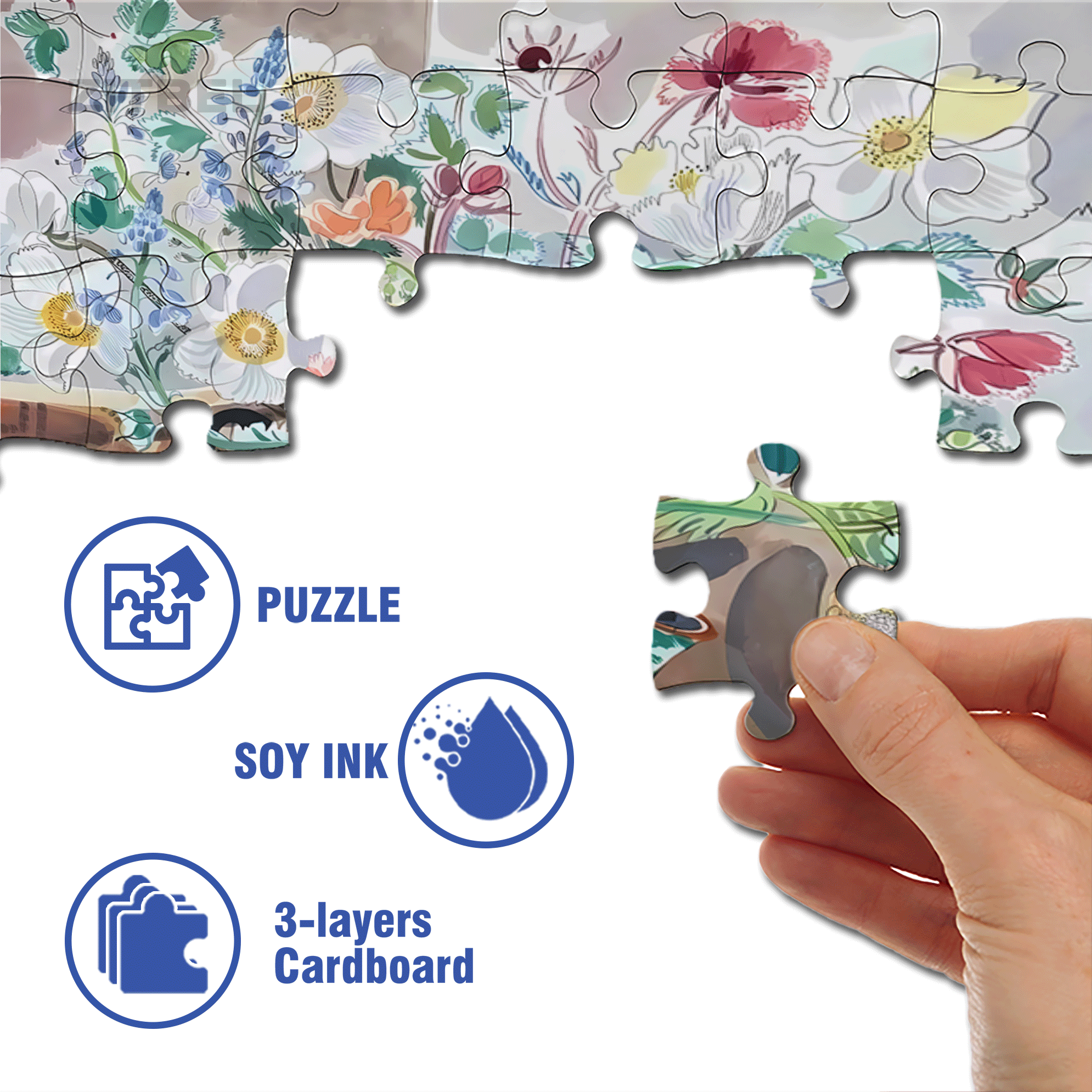Still Life and Light 10 500pcs/1000pcs Jigsaw Puzzle, Scratch-Resistant, Interactive Family Game & Brain-Boosting DIY Decor, Perfect for Halloween, Christmas & New Year Gifts, Family Puzzle Game