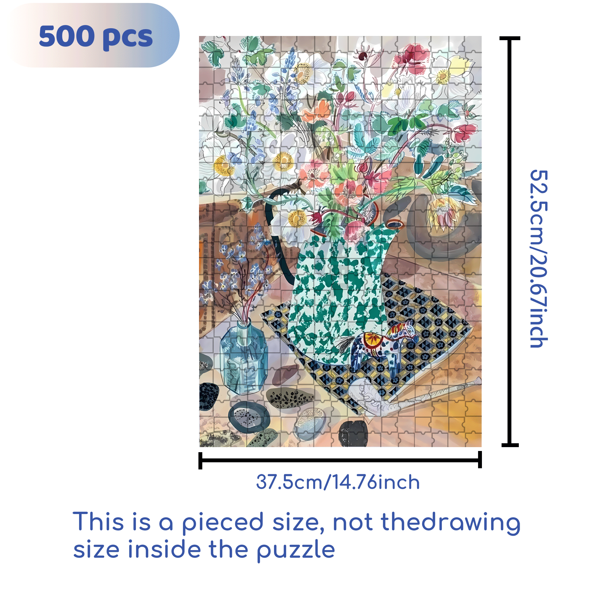 Still Life and Light 10 500pcs/1000pcs Jigsaw Puzzle, Scratch-Resistant, Interactive Family Game & Brain-Boosting DIY Decor, Perfect for Halloween, Christmas & New Year Gifts, Family Puzzle Game