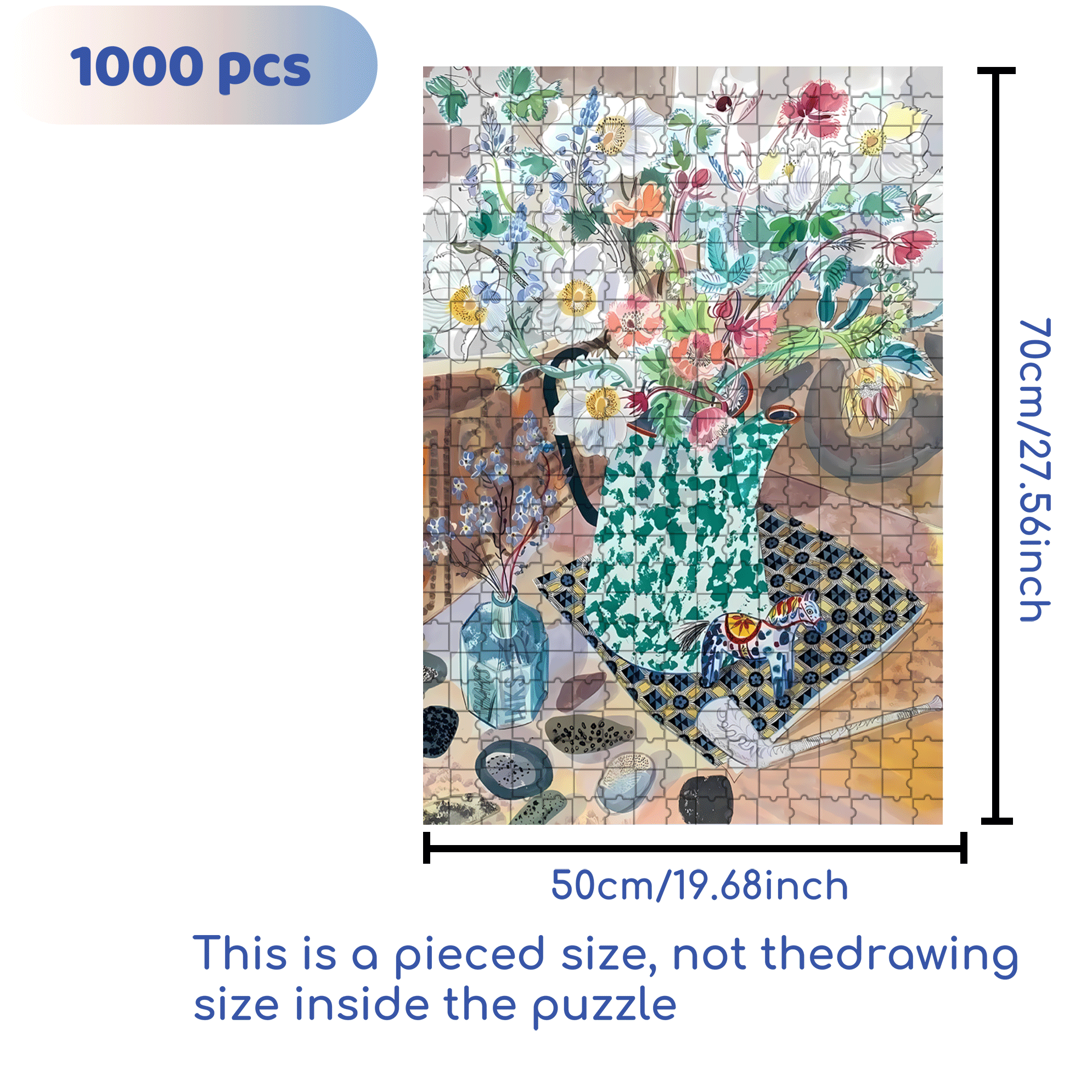 Still Life and Light 10 500pcs/1000pcs Jigsaw Puzzle, Scratch-Resistant, Interactive Family Game & Brain-Boosting DIY Decor, Perfect for Halloween, Christmas & New Year Gifts, Family Puzzle Game