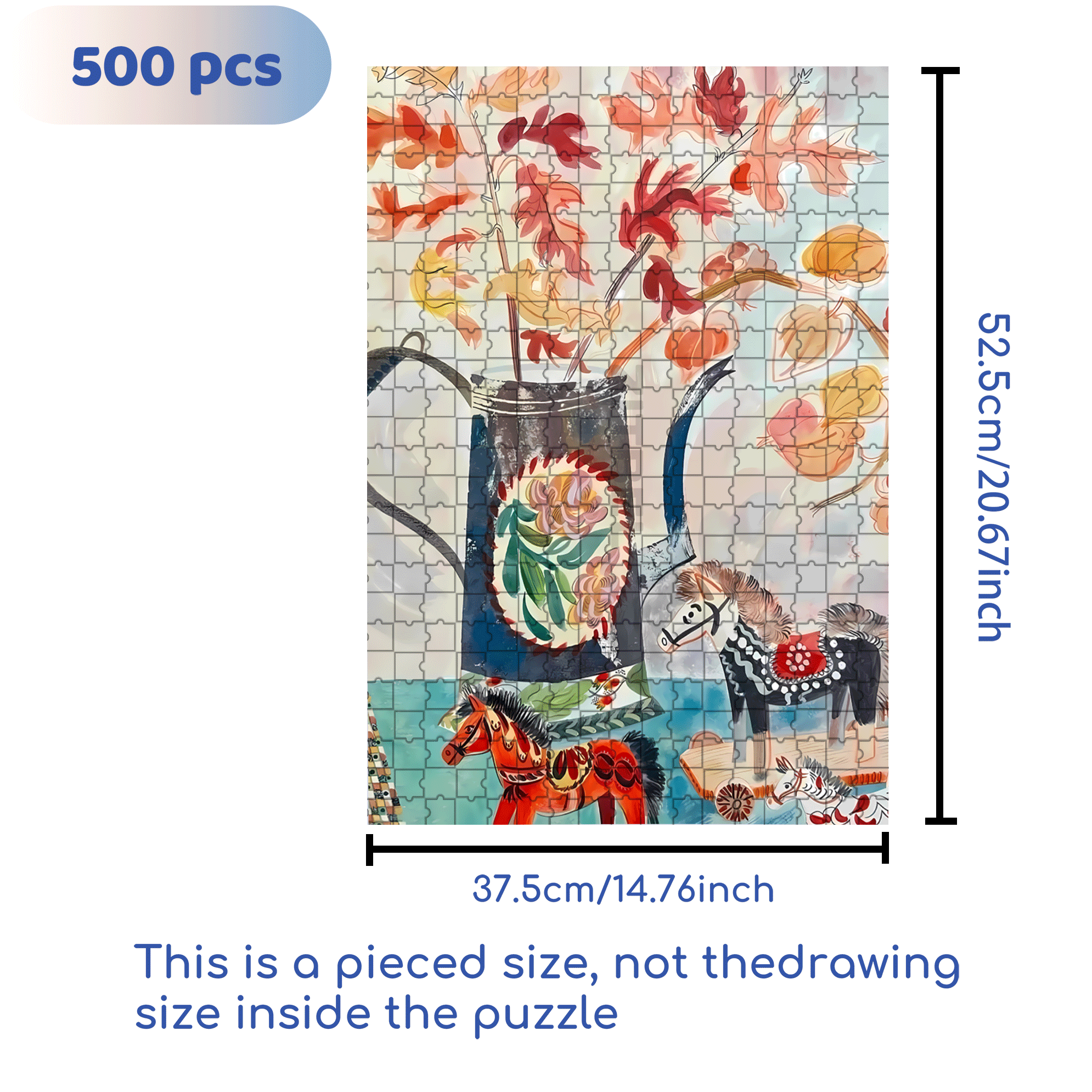 Still Life and Light 11 500pcs/1000pcs Jigsaw Puzzle, Scratch-Resistant, Interactive Family Game & Brain-Boosting DIY Decor, Perfect for Halloween, Christmas & New Year Gifts, Family Puzzle Game