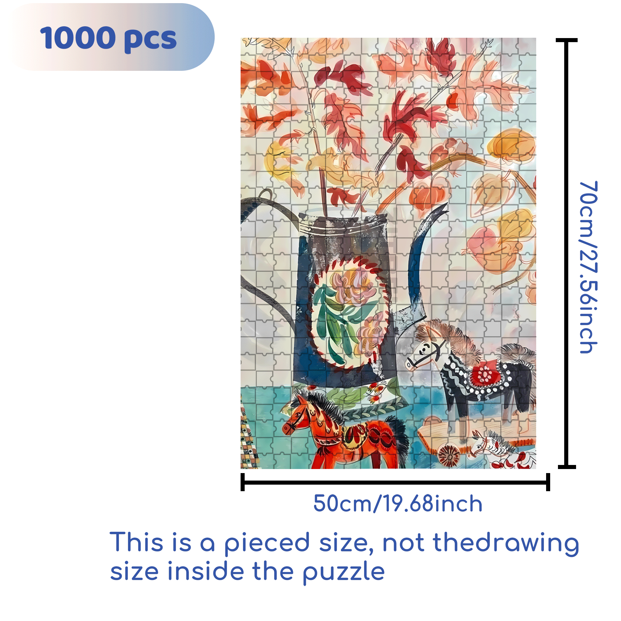 Still Life and Light 11 500pcs/1000pcs Jigsaw Puzzle, Scratch-Resistant, Interactive Family Game & Brain-Boosting DIY Decor, Perfect for Halloween, Christmas & New Year Gifts, Family Puzzle Game