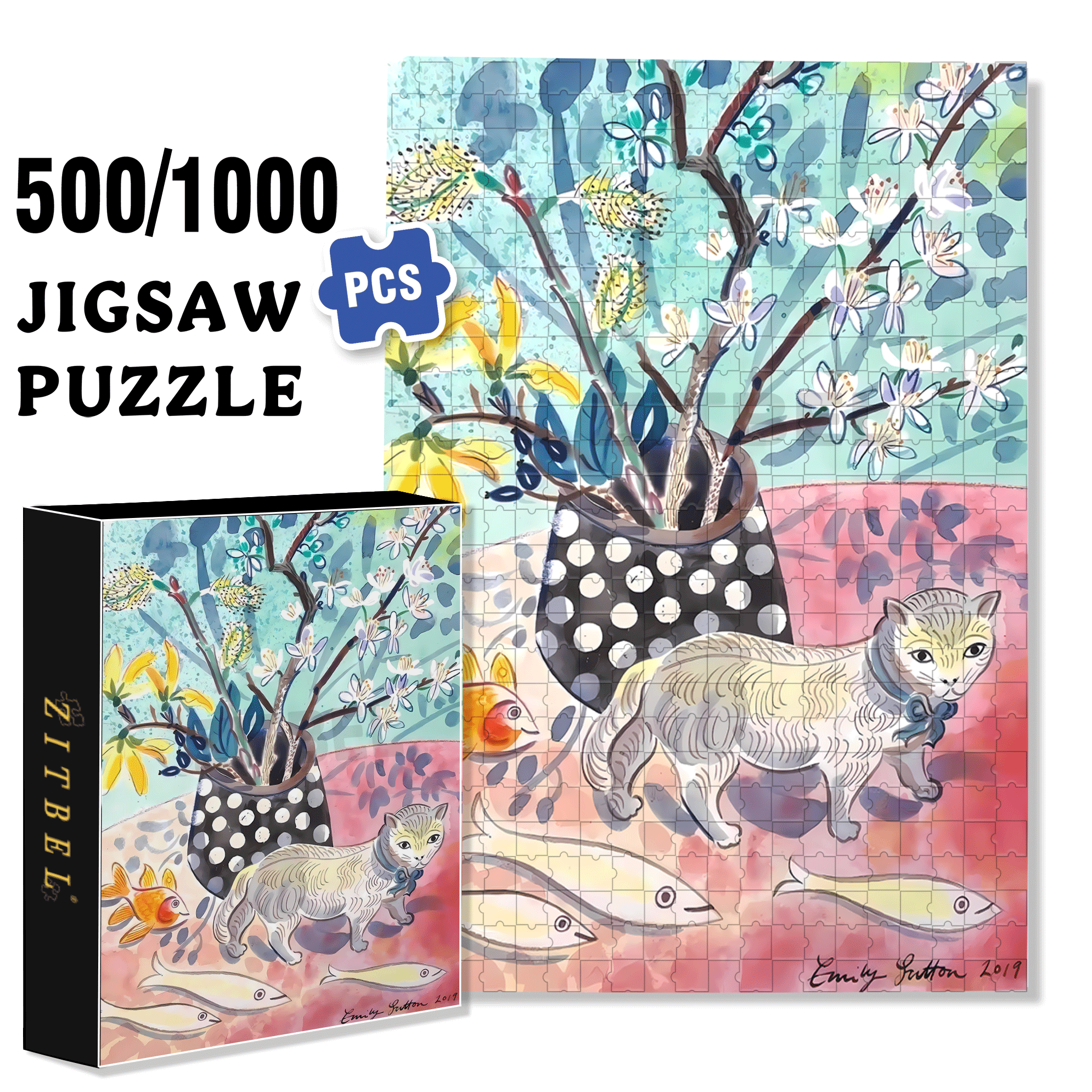 Still Life and Light 12 500pcs/1000pcs Jigsaw Puzzle, Scratch-Resistant, Interactive Family Game & Brain-Boosting DIY Decor, Perfect for Halloween, Christmas & New Year Gifts, Family Puzzle Game