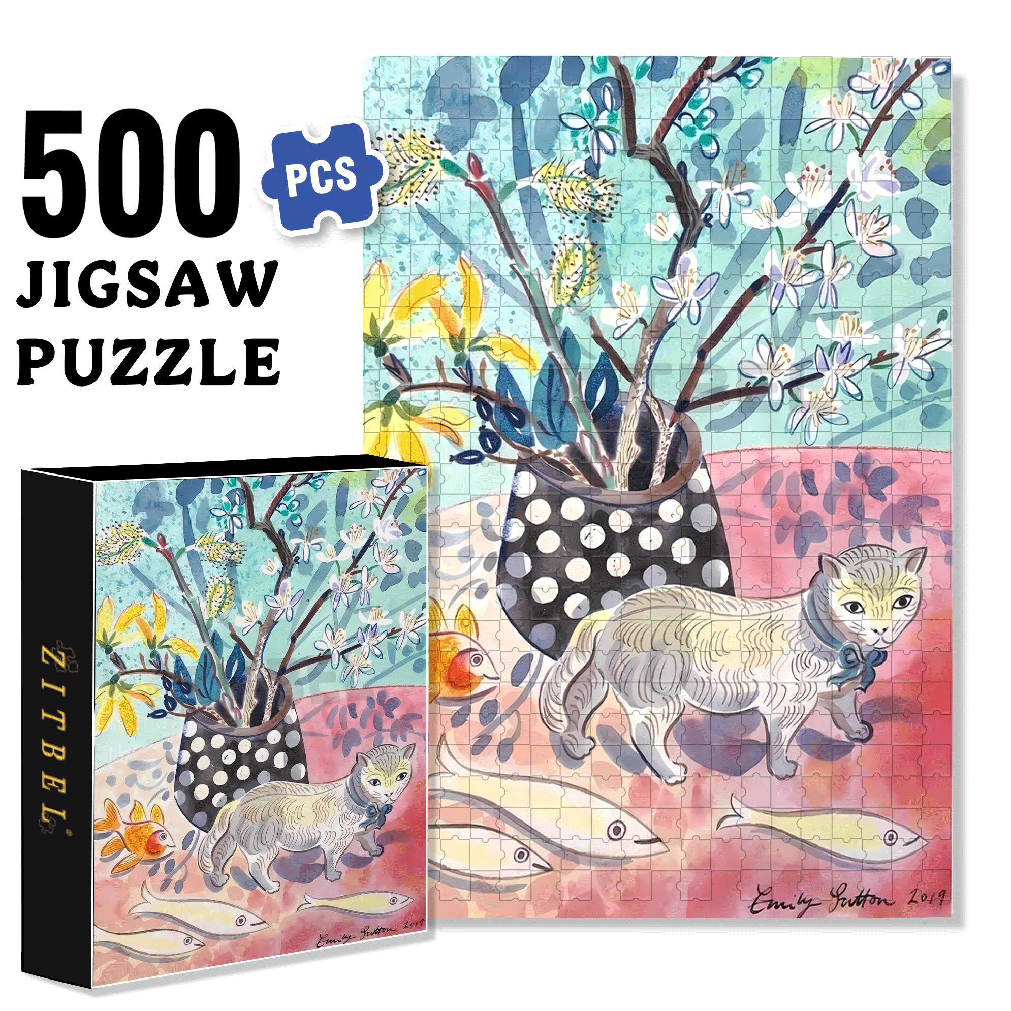 Still Life and Light 12 500pcs/1000pcs Jigsaw Puzzle, Scratch-Resistant, Interactive Family Game & Brain-Boosting DIY Decor, Perfect for Halloween, Christmas & New Year Gifts, Family Puzzle Game