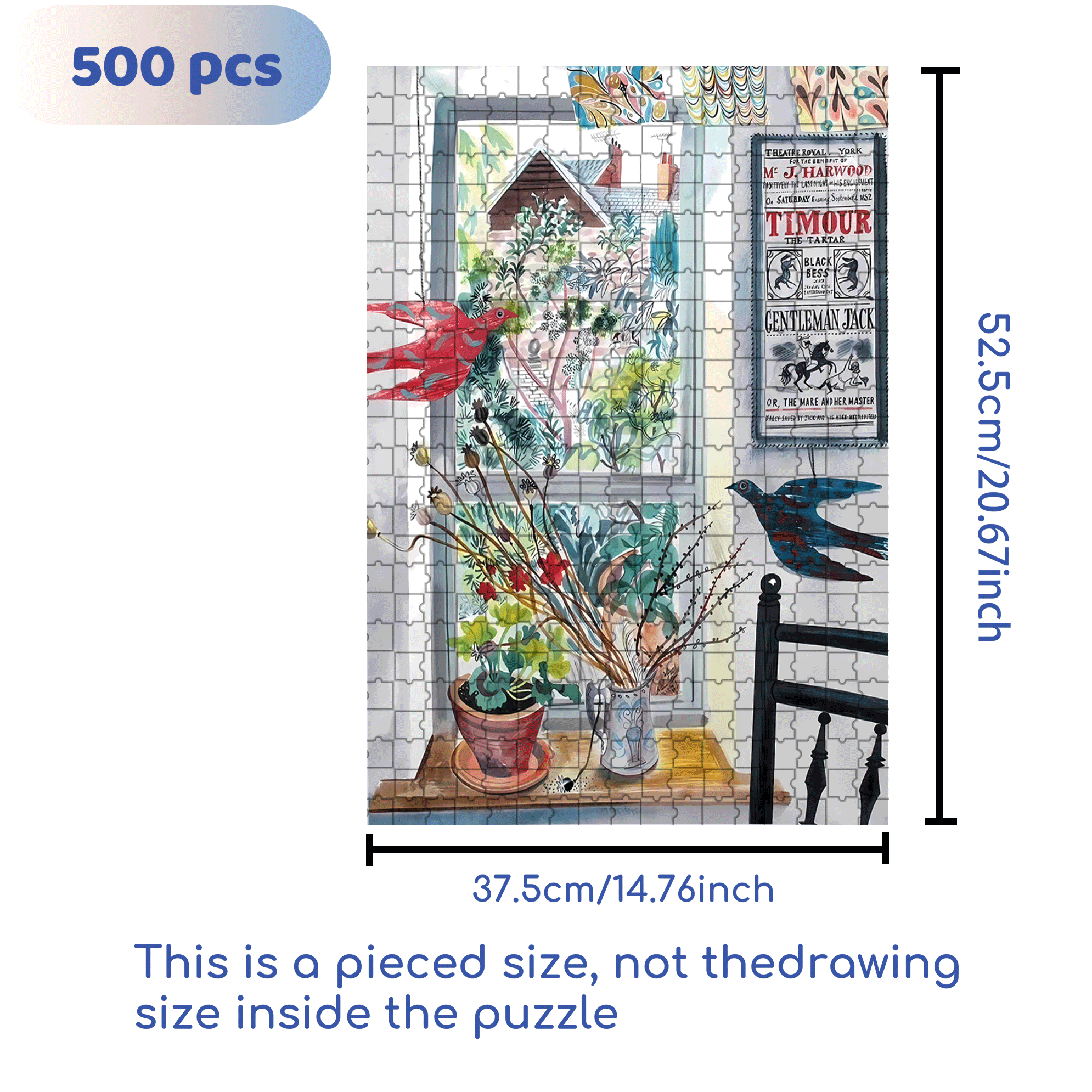 Still Life and Light 16 500pcs/1000pcs Jigsaw Puzzle, Scratch-Resistant, Interactive Family Game & Brain-Boosting DIY Decor, Perfect for Halloween, Christmas & New Year Gifts, Family Puzzle Game